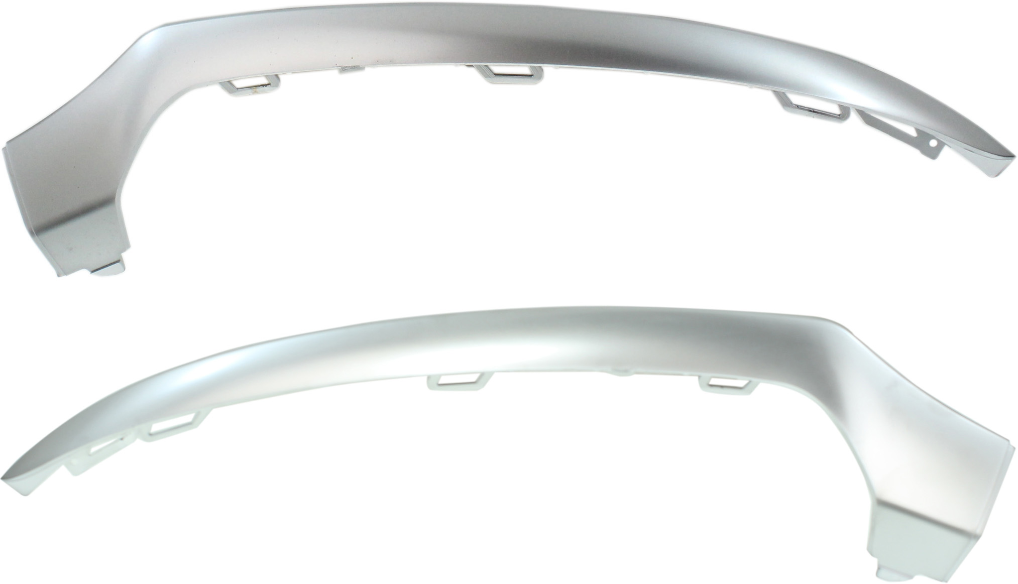 AM C43 AMG 17-18 C450 AMG 16-16 FRONT BUMPER MOLDING RH AND LH Outer Satin Chr w AMG Pkg w o Night Pkg Sdn SKU SET REPM016159 Partslink MB1046132 MB1047132 OEM 2058851900-2058852000