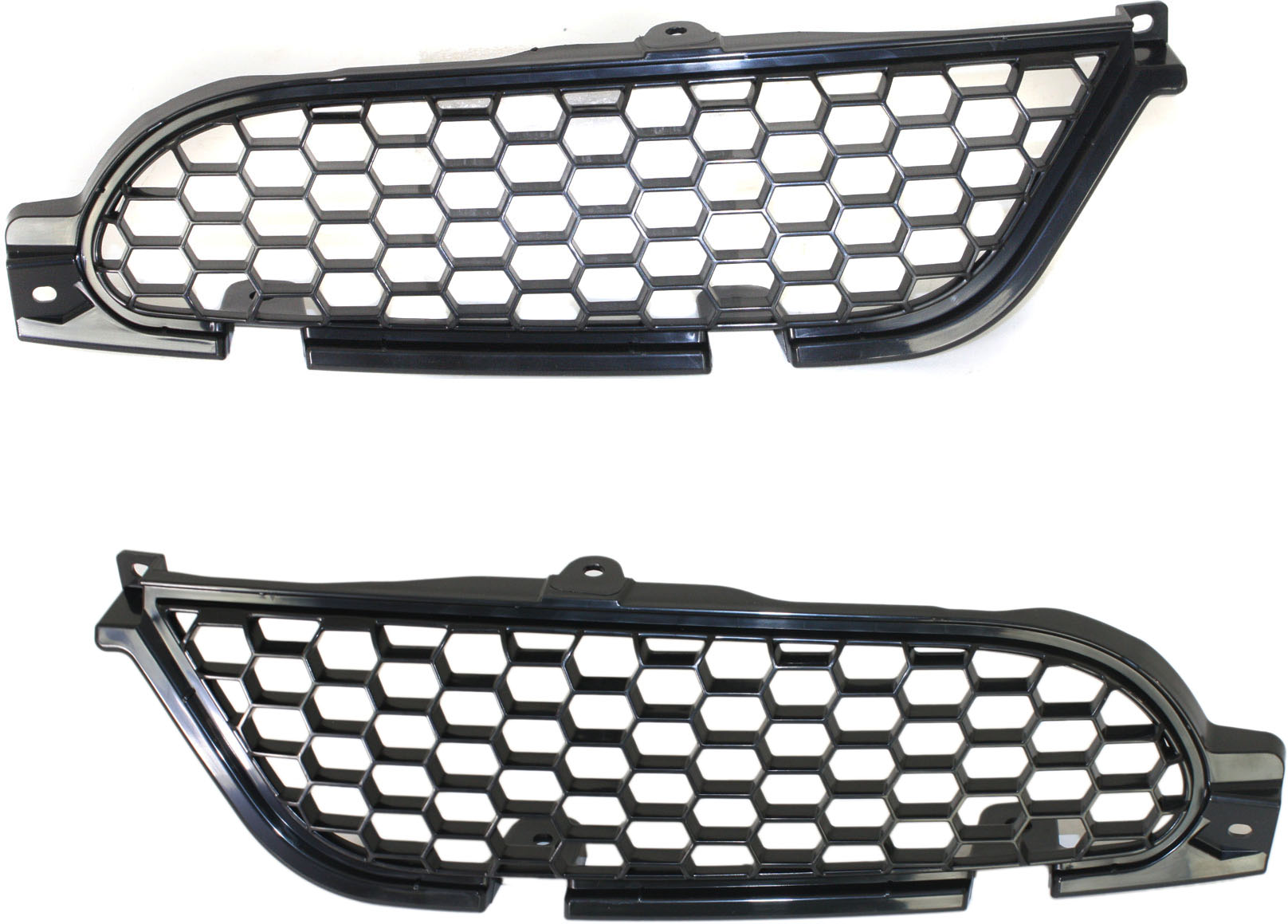 AM ECLIPSE 06-08 GRILLE RH AND LH Painted Black w o emblem provision SKU SET REPM070301 Partslink MI1200253 MI1200252 OEM 7450A382XA 7450A381XA