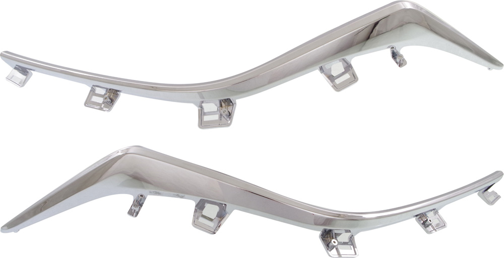 AM MAZDA 3-14-16 GRILLE MOLDING RH and LH Chrome Sedan Hatchback CAPA SKU SET REPM071105Q Partslink MA1215105C MA1214105C OEM BHN1507J1A BHN1507K1A