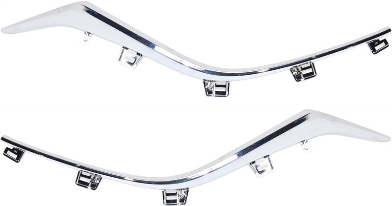 AM 3 SPORT MAZDA 3-14-16 GRILLE MOLDING RH AND LH Chrome SKU SET REPM071105 Partslink MA1215105 MA1214105 OEM BHN1507J1A BHN1507K1A