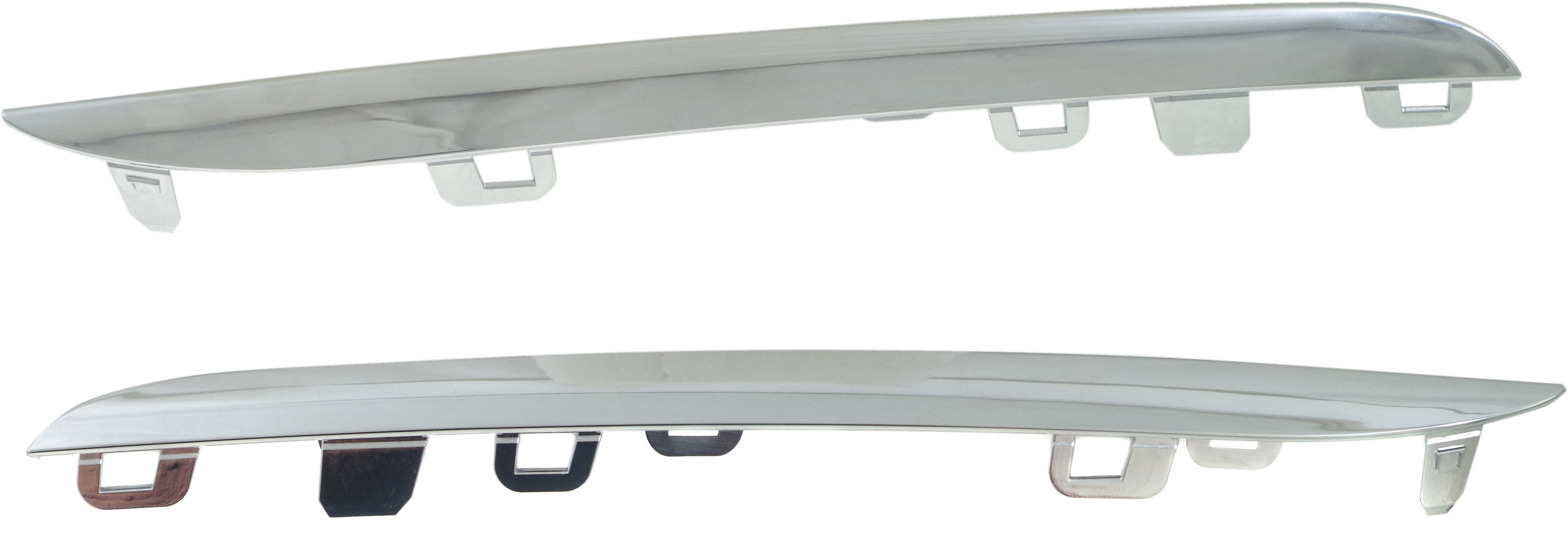 AM C300-15-18 C400-15-15 GRILLE MOLDING LOWER RH AND LH Chrome w o Luxury Pkg. Sedan CAPA SKU SET REPM071505Q Partslink MB1215101C MB1214101C OEM 2058880073-2058880273