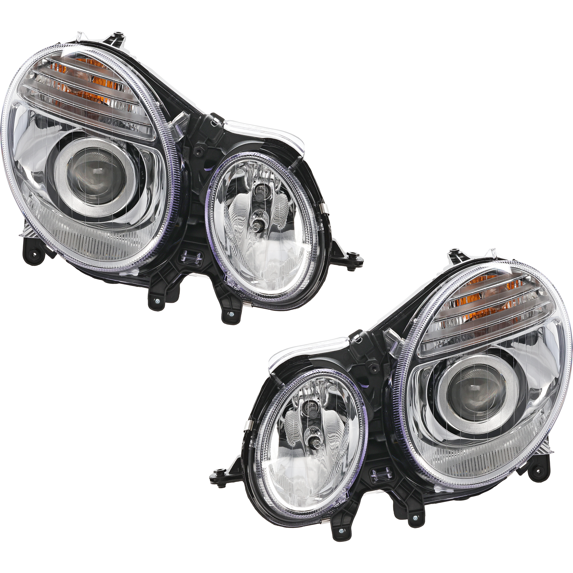AM E CLASS 07-09 HEAD LAMP RH AND LH Assembly Halogen From 6-30-06 SKU SET REPM100105 Partslink MB2500100 MB2501100 OEM 211820336164-211820346164