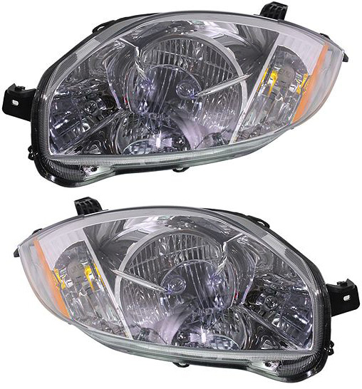 AM ECLIPSE 06-10 HEAD LAMP RH AND LH Assembly Halogen Convertible 3.8L Eng. From 1-07 Coupe Hatchback 06-07 From 1-1-07 SKU SET REPM100123 Partslink MI2502147 MI2503147 OEM 8301B137-8301B138