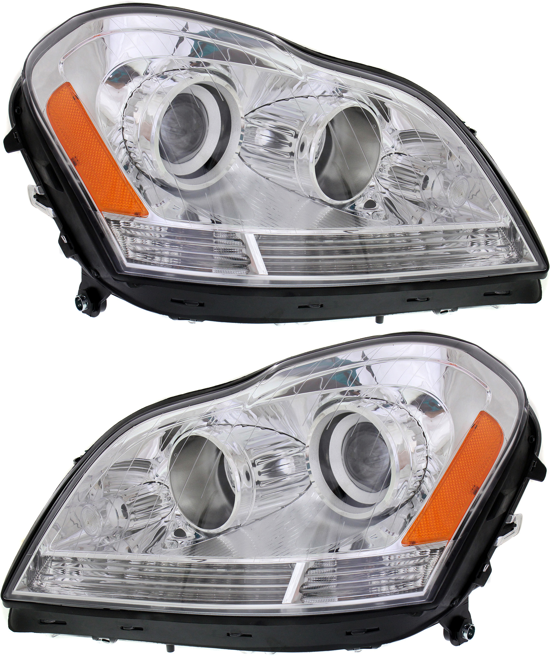 AM GL CLASS 07-12 HEAD LAMP RH AND LH Assembly Halogen SKU SET REPM100185 Partslink MB2503202 MB2502202 OEM 1648204859-1648204759