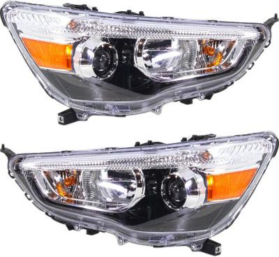 AM OUTLANDER SPORT RVR 11-19 HEAD LAMP RH AND LH Assembly Halogen Exc. SE Model SKU SET REPM100303 Partslink MI2503160 MI2502160 OEM 8301C224-8301C223