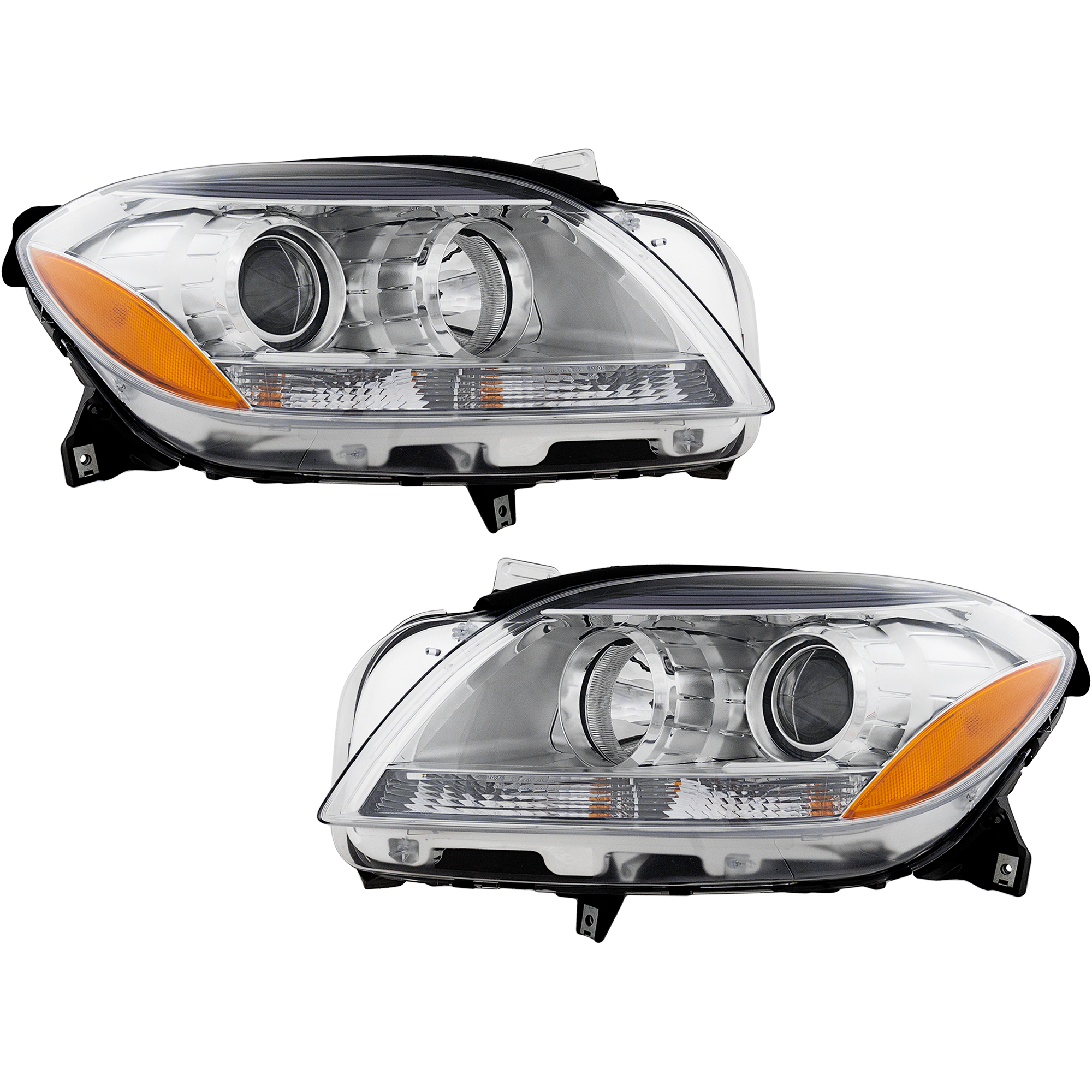 AM M CLASS 12-15 HEAD LAMP RH AND LH Assembly Halogen CAPA SKU SET REPM100363Q Partslink MB2503192C MB2502192C OEM 1668205359-1668205259