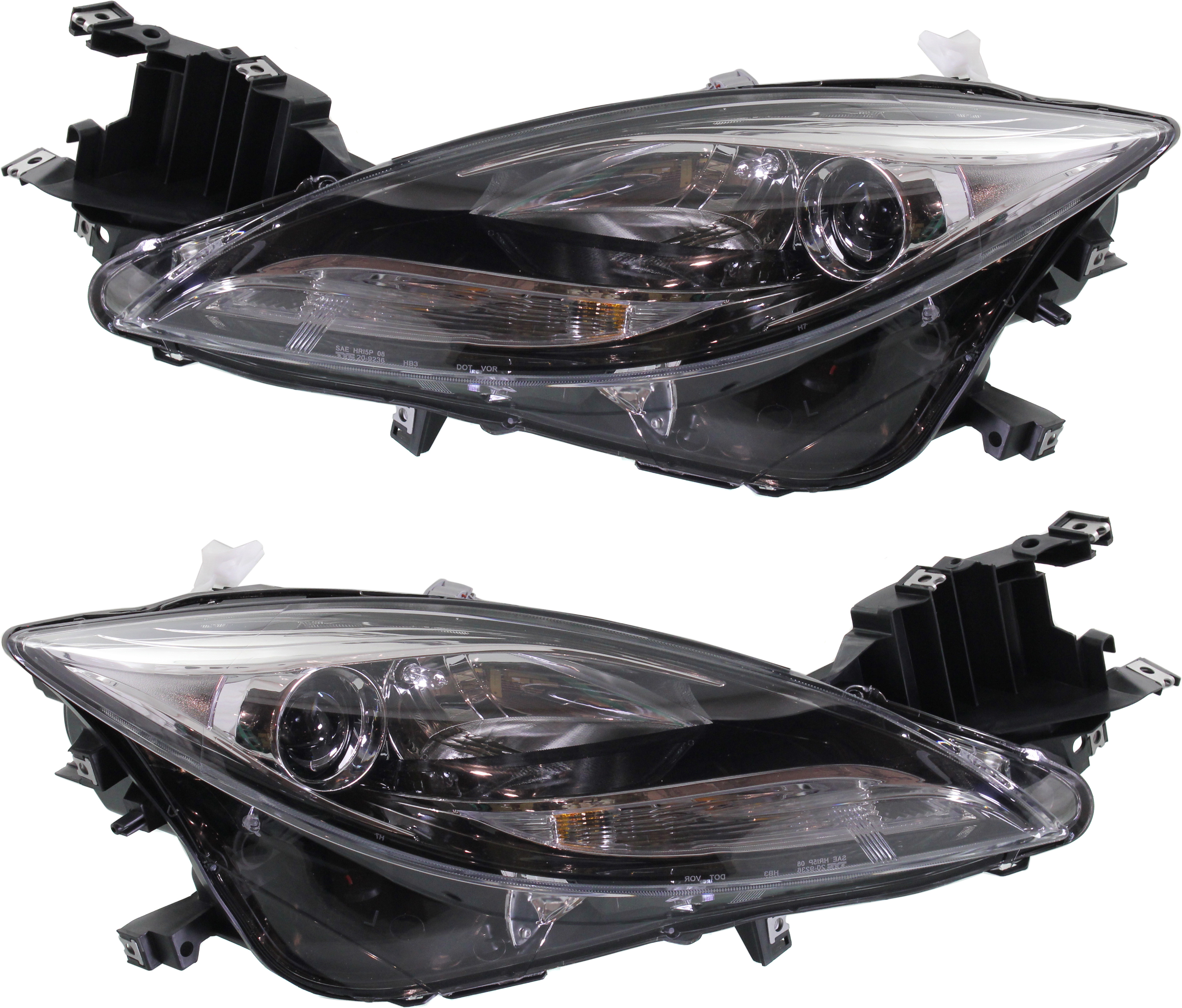 AM MAZDA 6-12-13 HEAD LAMP RH AND LH Assembly Halogen SKU SET REPM100373 OEM GEG1510K0E PFM GEG1510L0E PFM