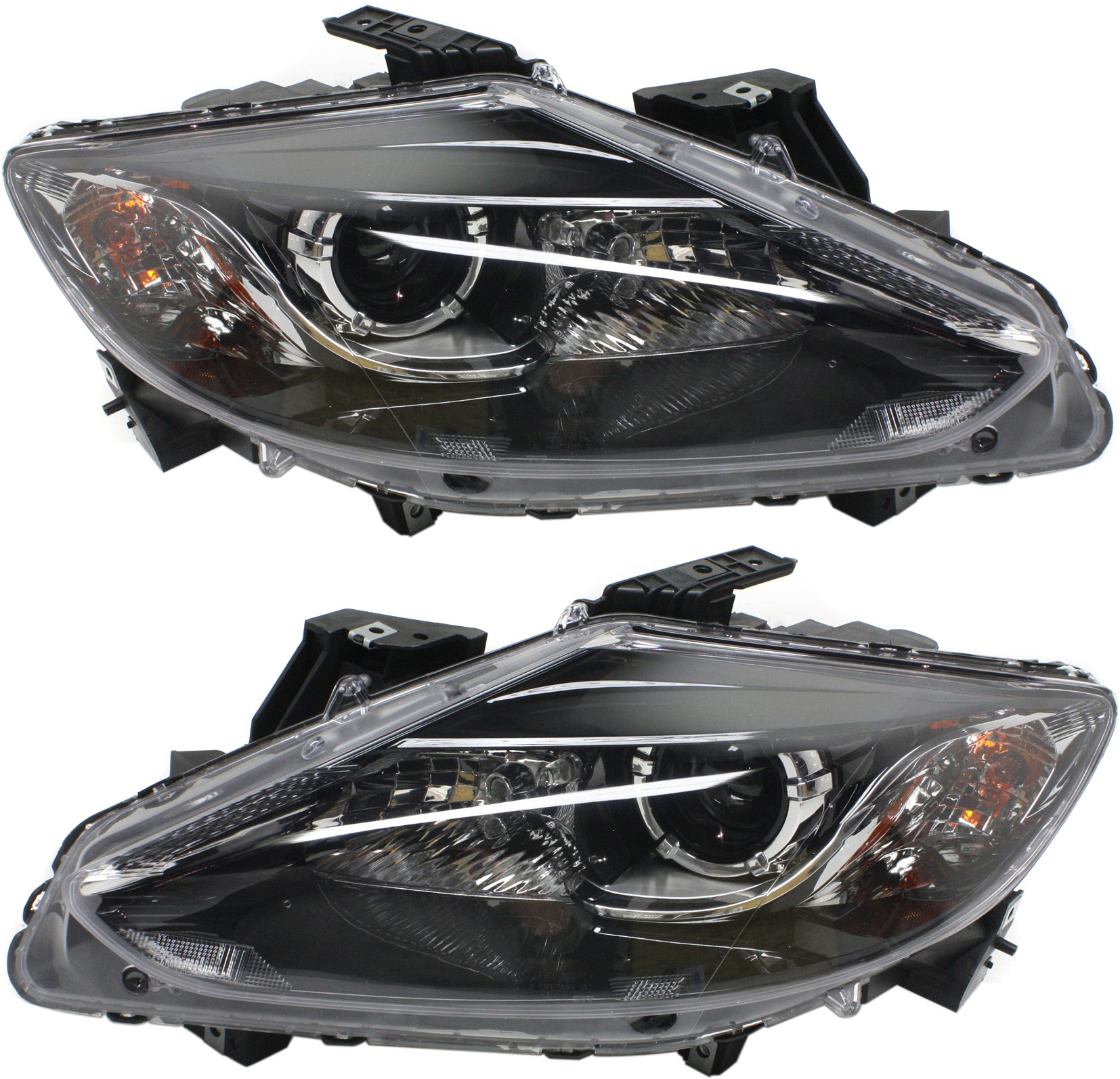 AM CX 9-13-15 HEAD LAMP RH AND LH Assembly Halogen Exc. Grand Touring Model SKU SET REPM100397 OEM TK2151031B PFM TK2151041B PFM