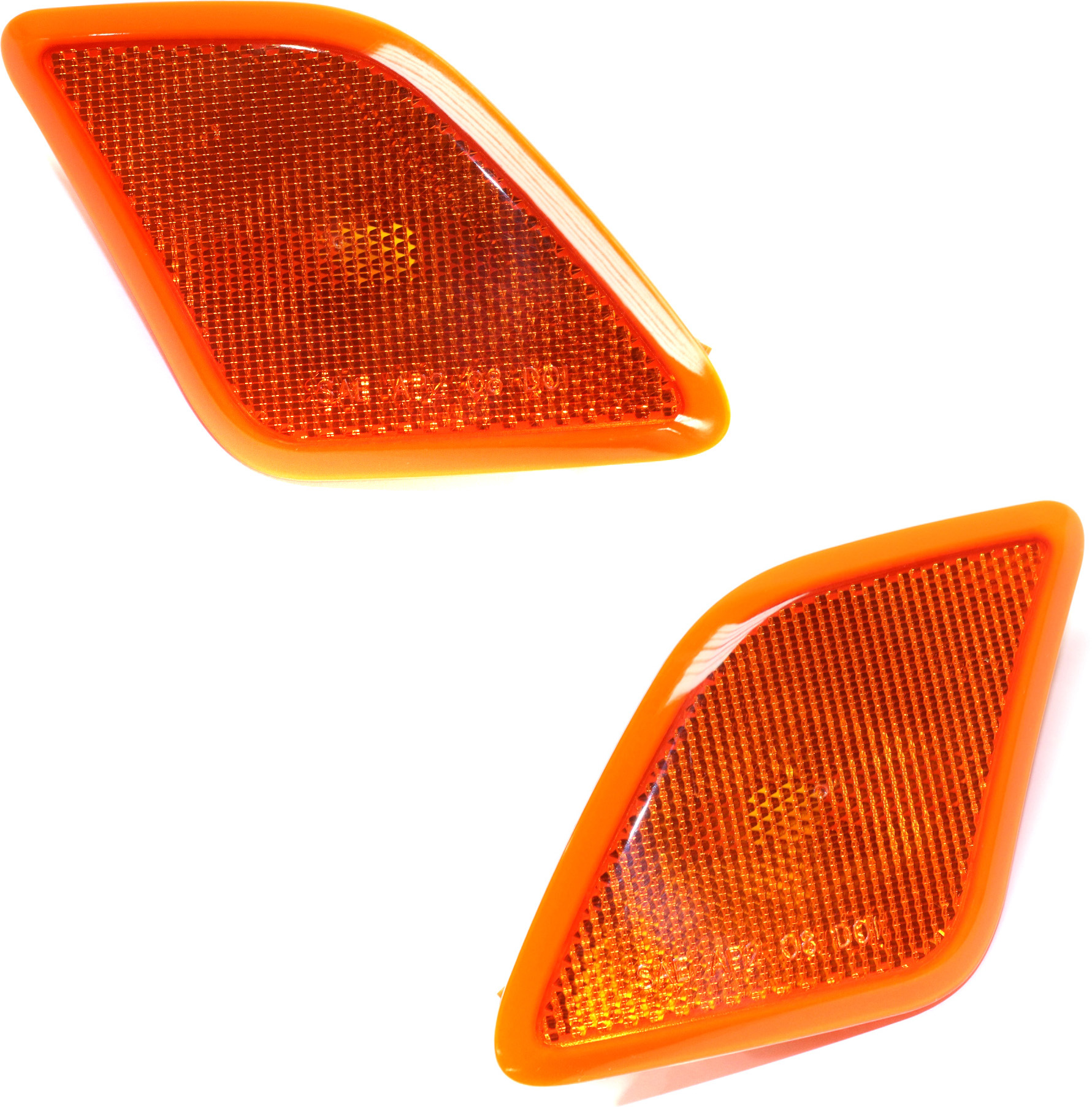 AM S CLASS 10-13 FRONT SIDE MARKER LAMP RH AND LH Lens and Housing SKU SET REPM104527 Partslink MB2555104 MB2554104 OEM 2218200621-2218200521