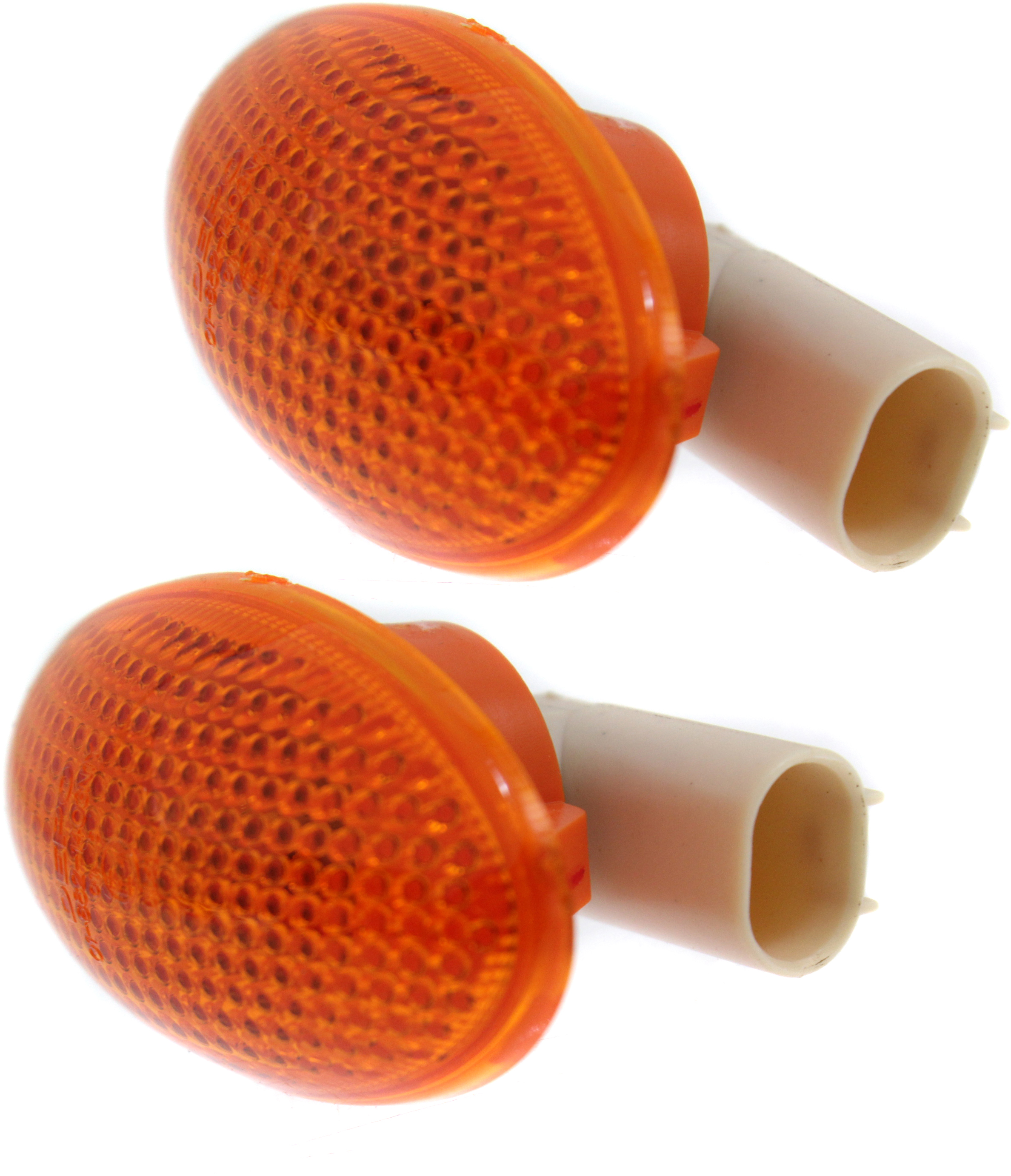 AM COOPER 02-08 FRONT SIDE MARKER LAMP RH AND LH Repeater Lamp Amber Lens SKU SET REPM104901 Partslink MC2570100 OEM 63137166013