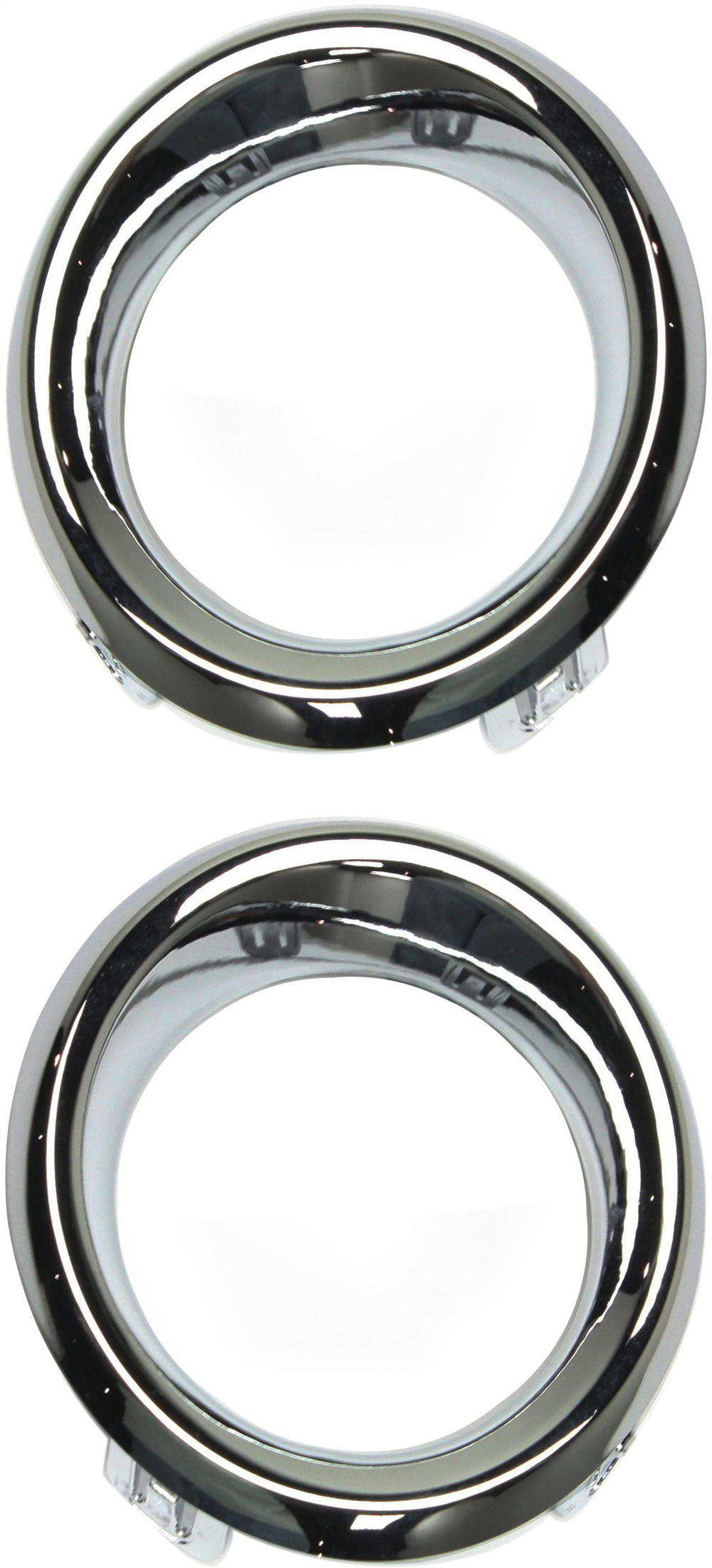 AM MAZDA 3-14-16 FRONT FOG LAMP MOLDING RH AND LH Chrome Hatchback Sedan Japan Built Vehicle Ring SKU SET REPM108005 Partslink MA1039125 MA1038125 OEM BJE150C12 BJE150C22