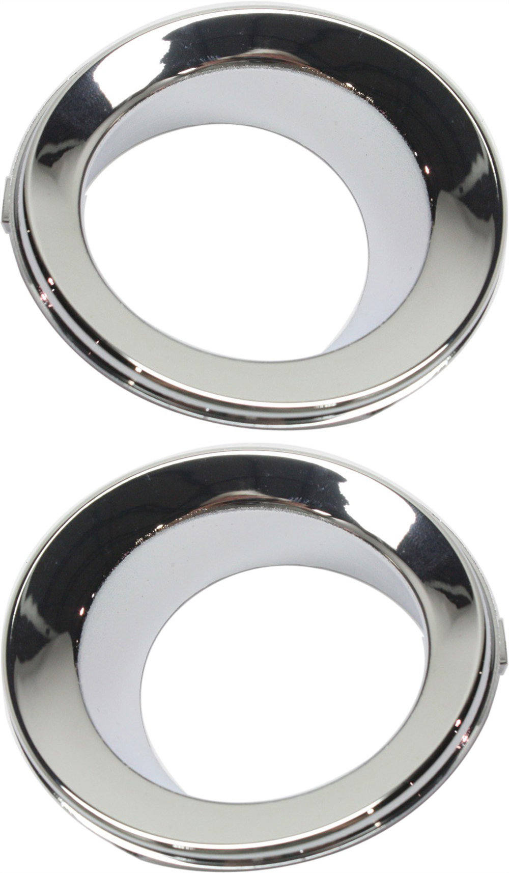 AM COOPER 05-08 FRONT FOG LAMP MOLDING RH AND LH Chrome Base Model SKU SET REPM108011 Partslink MC1039100 MC1038100 OEM 51117127942-51117127941