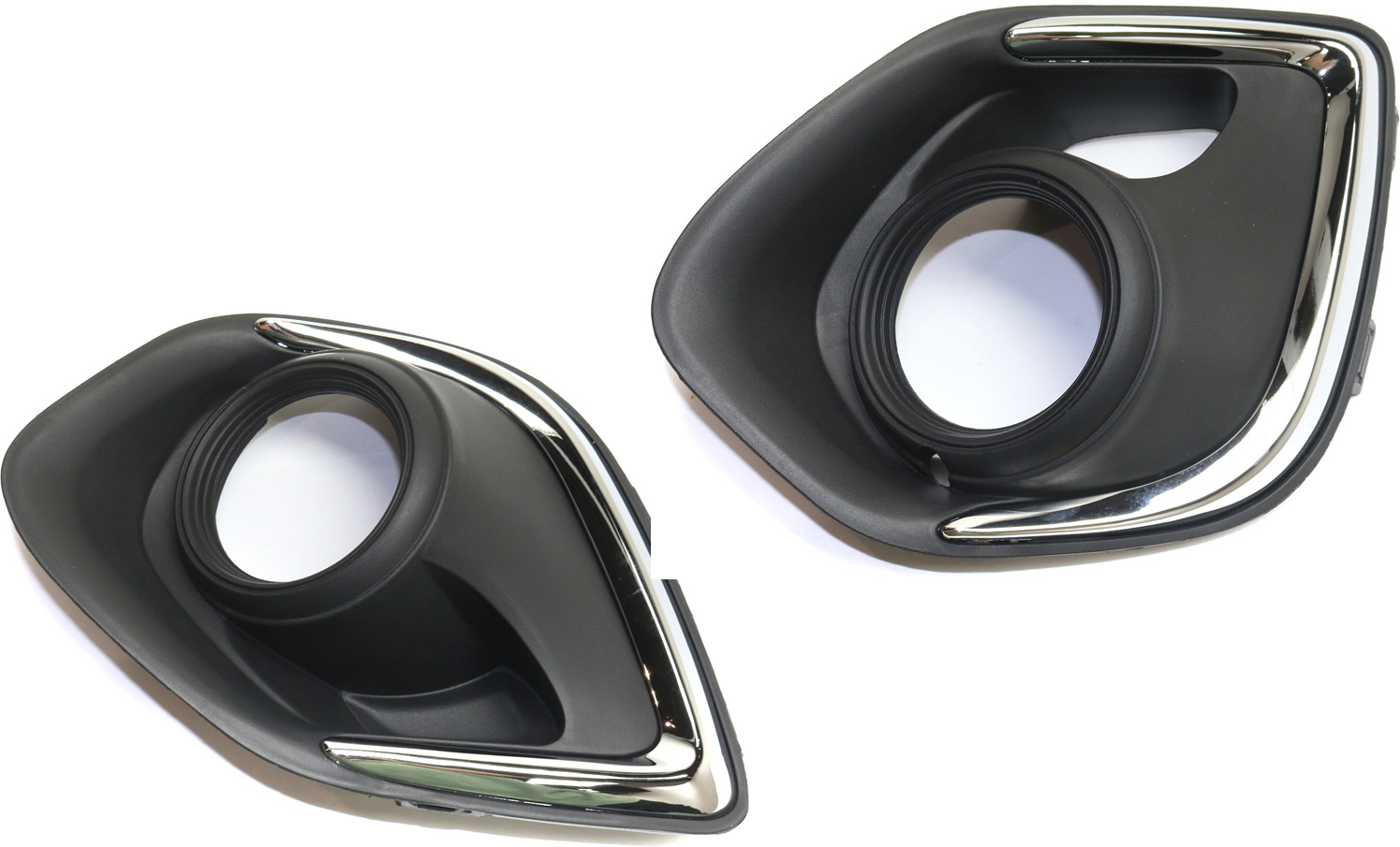 AM OUTLANDER SPORT RVR 13-15 FRONT FOG LAMP MOLDING RH AND LH Chrome 15-15 w o LED Daytime Running Light SKU SET REPM108025 Partslink MI1039116 MI1038116 OEM 8321A516-8321A517