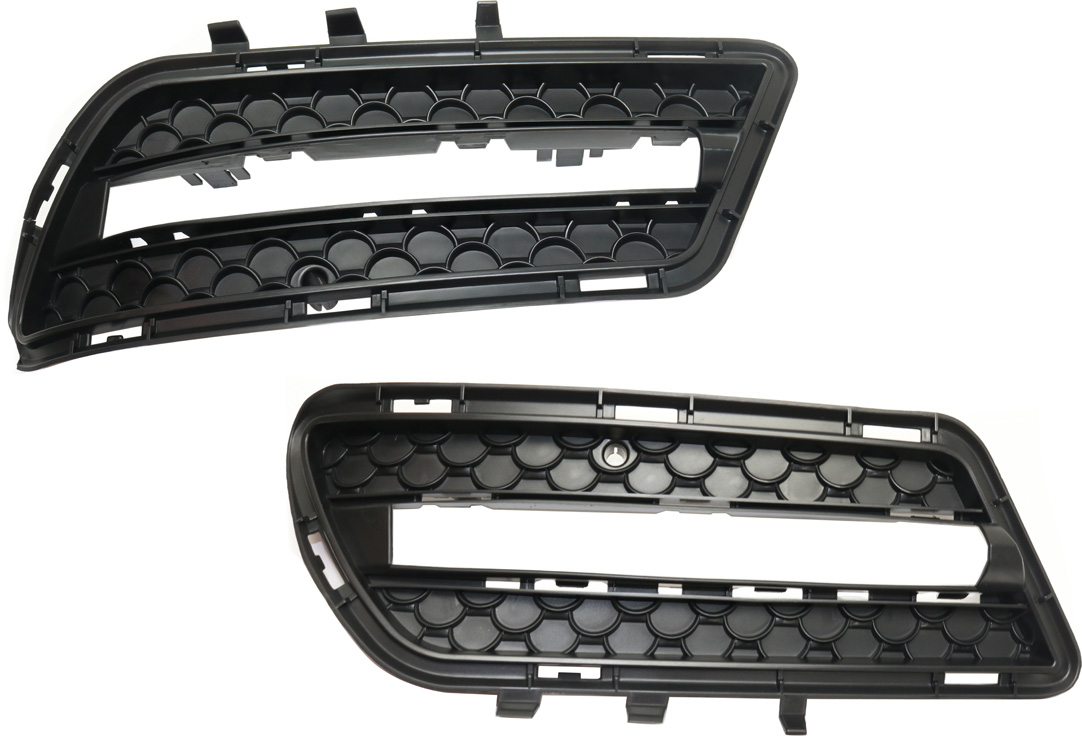 AM E400-13-13 FRONT FOG LAMP MOLDING RH AND LH Primed w AMG Styling Pkg Cornering Lamps and Driving Lamps SKU SET REPM108035 Partslink MB1038162 MB1039162 OEM 2128851753-2128851853