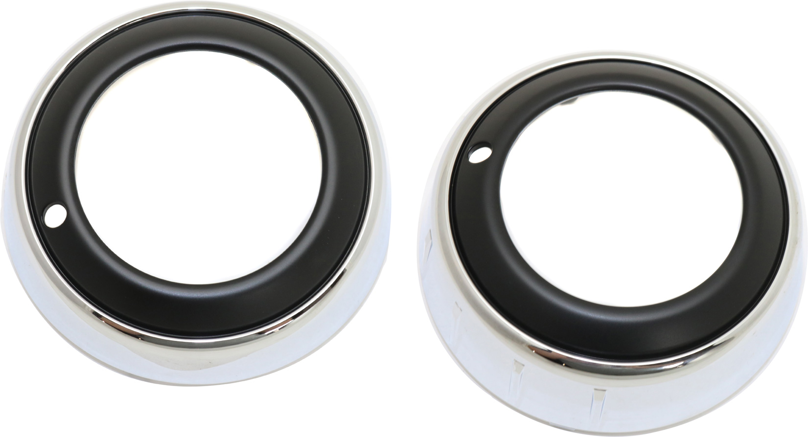 AM OUTLANDER 11-11 FRONT FOG LAMP MOLDING RH AND LH Chrome Opening Cover w Fog Light Hole SKU SET REPM108201 Partslink MI1039119 MI1038119 OEM 8321A426-8321A425