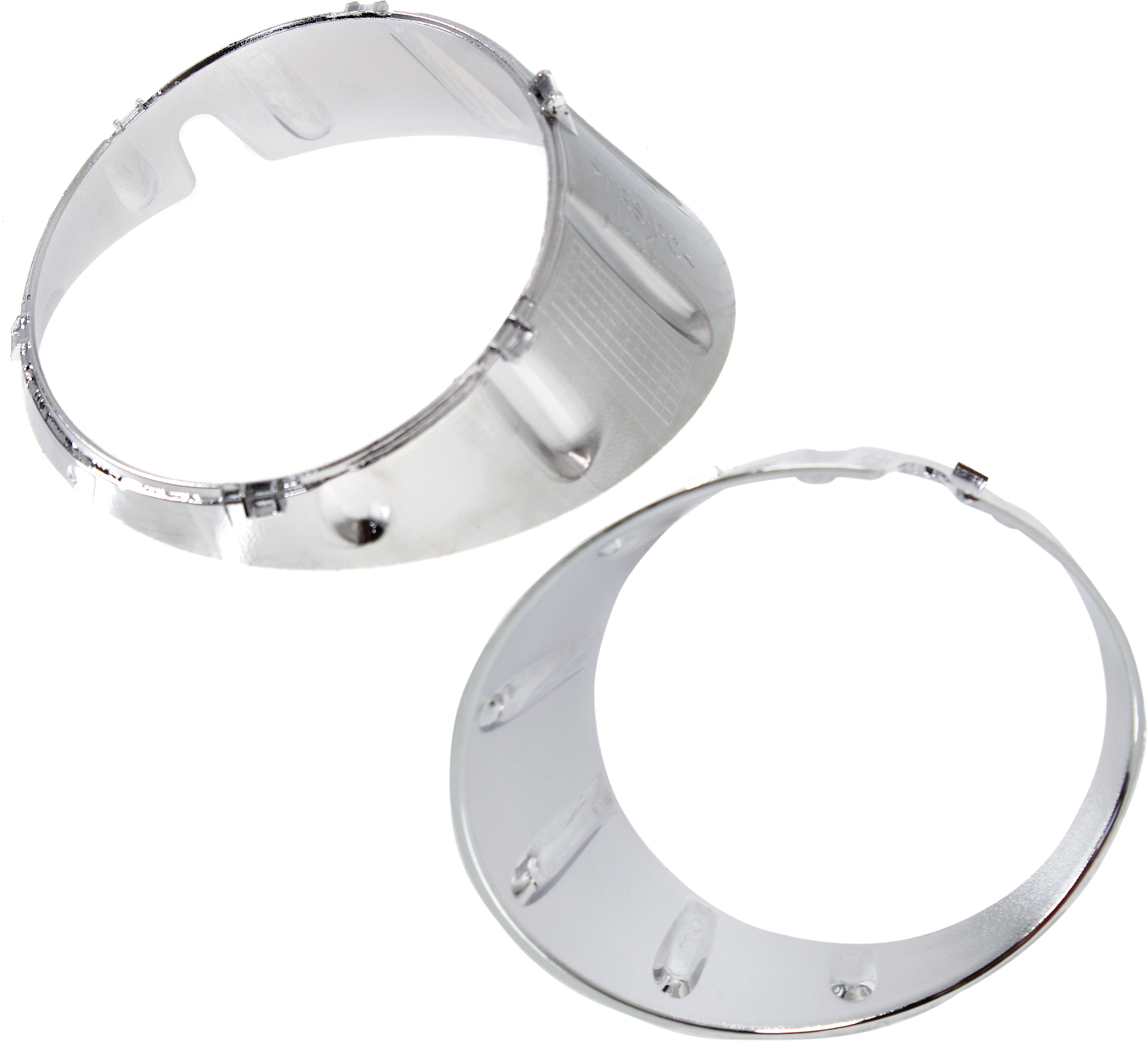 AM COOPER 11-15 FRONT FOG LAMP MOLDING RH AND LH Chrome w o JCW Pkg Base Model Convertible Coupee HB 11-13 Wgn SKU SET REPM108227 Partslink MC1039102 MC1038102 OEM 51117248792-51117248791