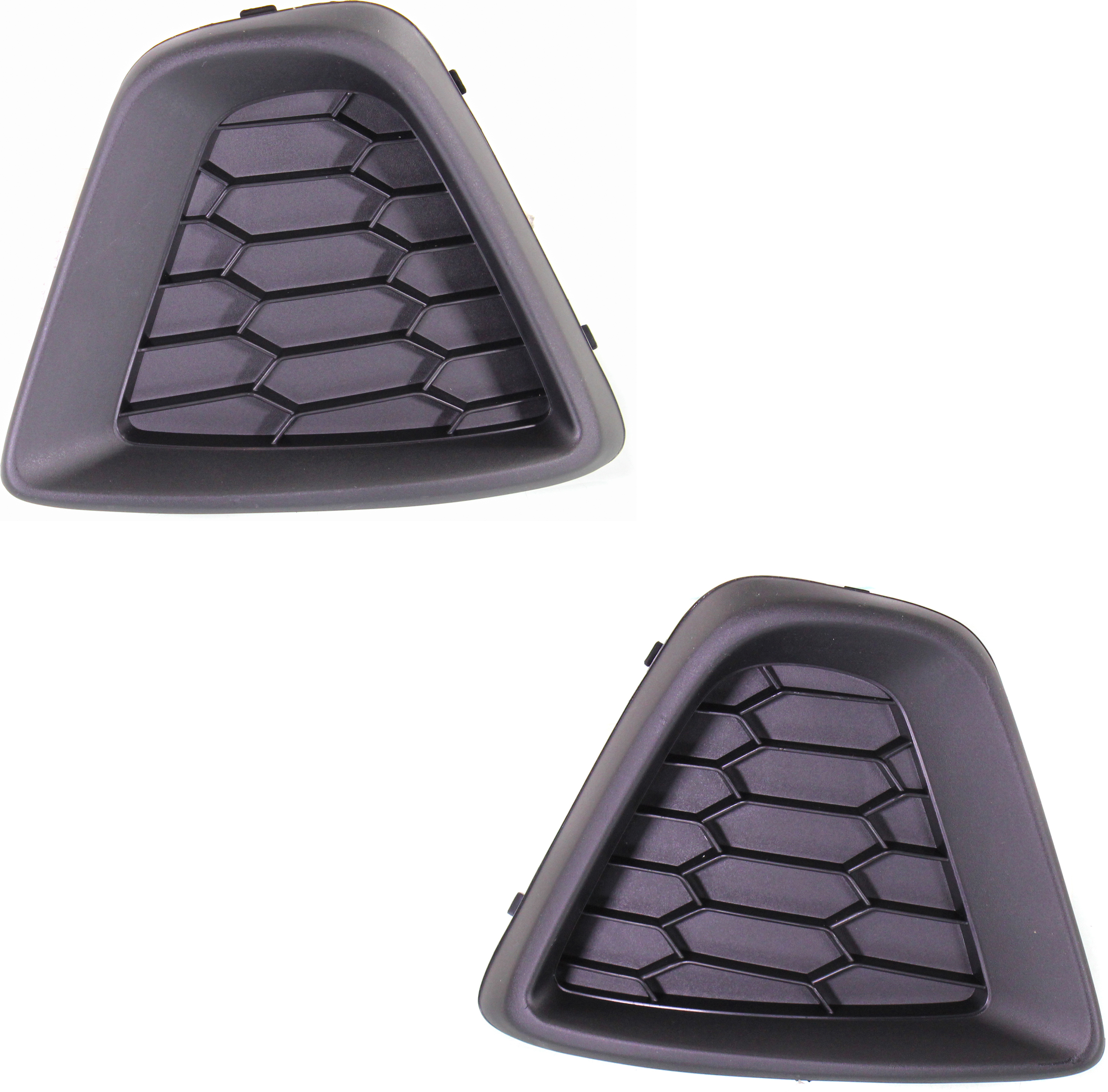 AM CX 5-13-15 FRONT FOG LAMP COVER RH AND LH Primed SKU SET REPM108616 Partslink MA1039111 MA1038111 OEM KD4550C11 KD4550C21