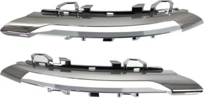 AM S CLASS 08-13 DAYTIME RUNNING LIGHT TRIM RH and LH Chrome w AMG Styling Package SKU SET REPM108625 Partslink MB2565100 MB2564100 OEM 2218850874-2218850774