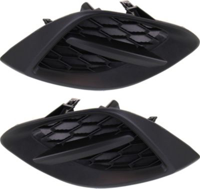 AM MAZDA 2-11-14 FRONT FOG LAMP COVER RH AND LH Textured Black w o fog light hole SKU SET REPM108627 Partslink MA1039108 MA1038108 OEM DR6250C11 DR6250C21