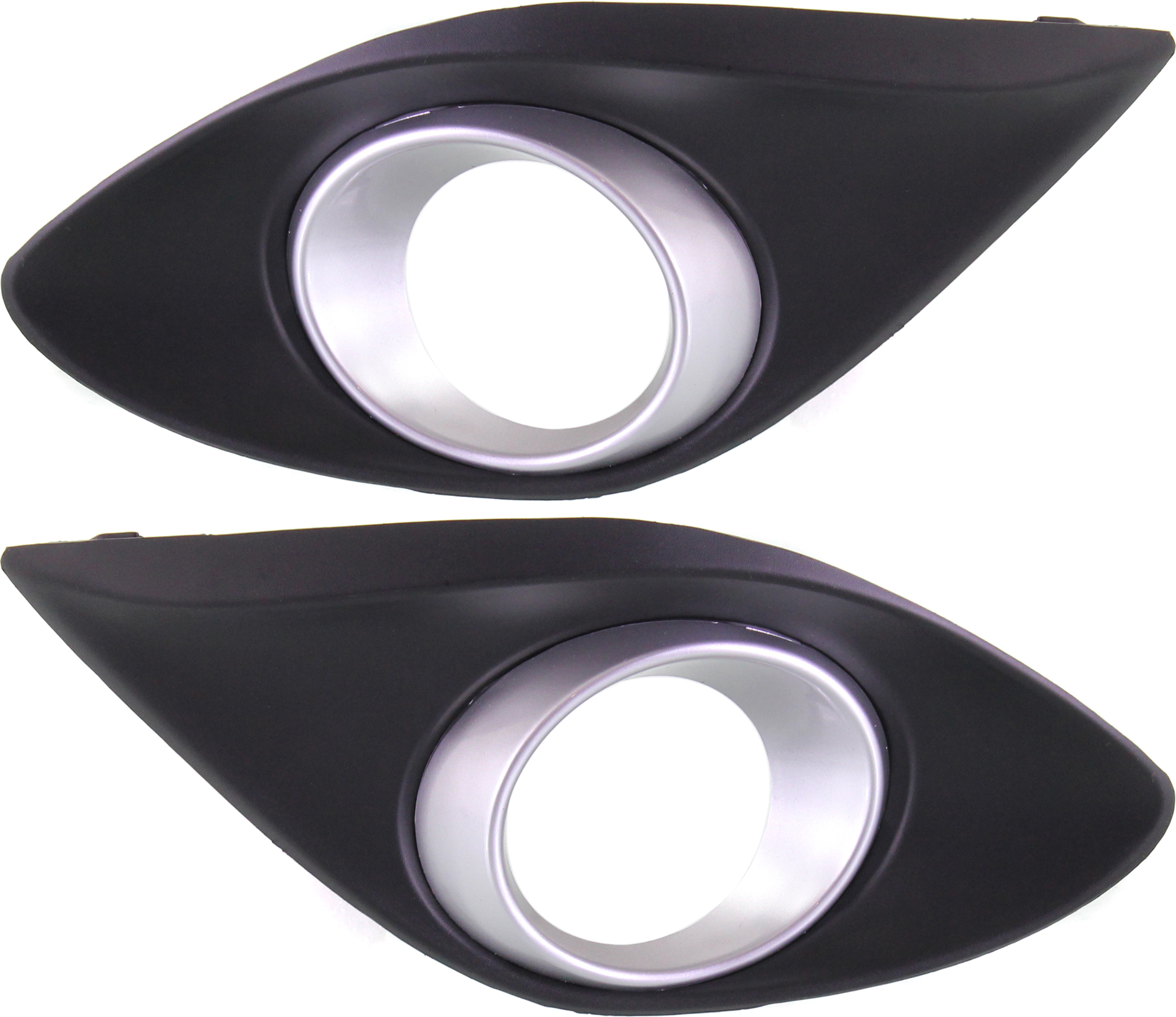 AM MAZDA 2-11-14 FRONT FOG LAMP MOLDING RH AND LH Silver SKU SET REPM108629 Partslink MA1039109 MA1038109 OEM DR6150C10A DR6150C20A
