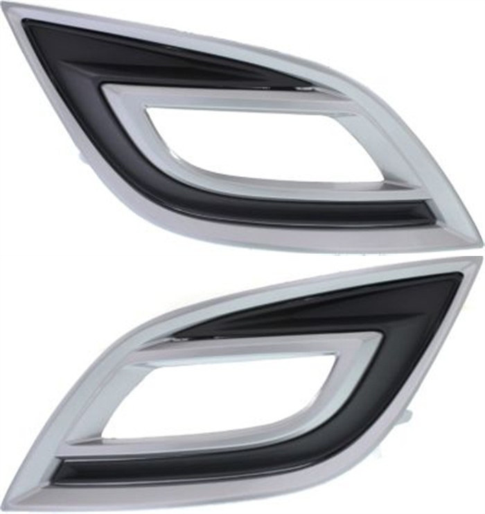 AM CX 9-10-12 FRONT FOG LAMP MOLDING RH AND LH Primed SKU SET REPM108641 Partslink MA1039118 MA1038118 OEM TE7050C10B TE7050C20B