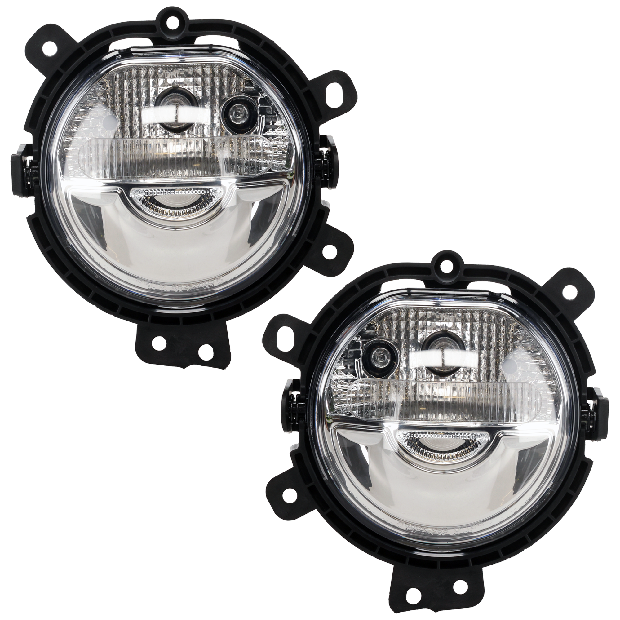 AM COOPER 15-19 DRIVING LAMP RH AND LH Assembly DRL Halogen Headlight w o Fog Light Conv 16-19-4 Door HB Wgn CAPA SKU SET REPM111517Q Partslink MC2563100C MC2562100C OEM 63177298334-63177298333