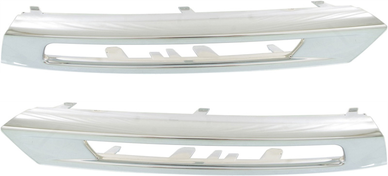 AM ML250-15-15 FRONT FOG LAMP MOLDING RH AND LH Primed w o AMG Styling Pkg. SKU SET REPM112705 Partslink MB2567100 MB2566100 OEM 1668850874-1668850774