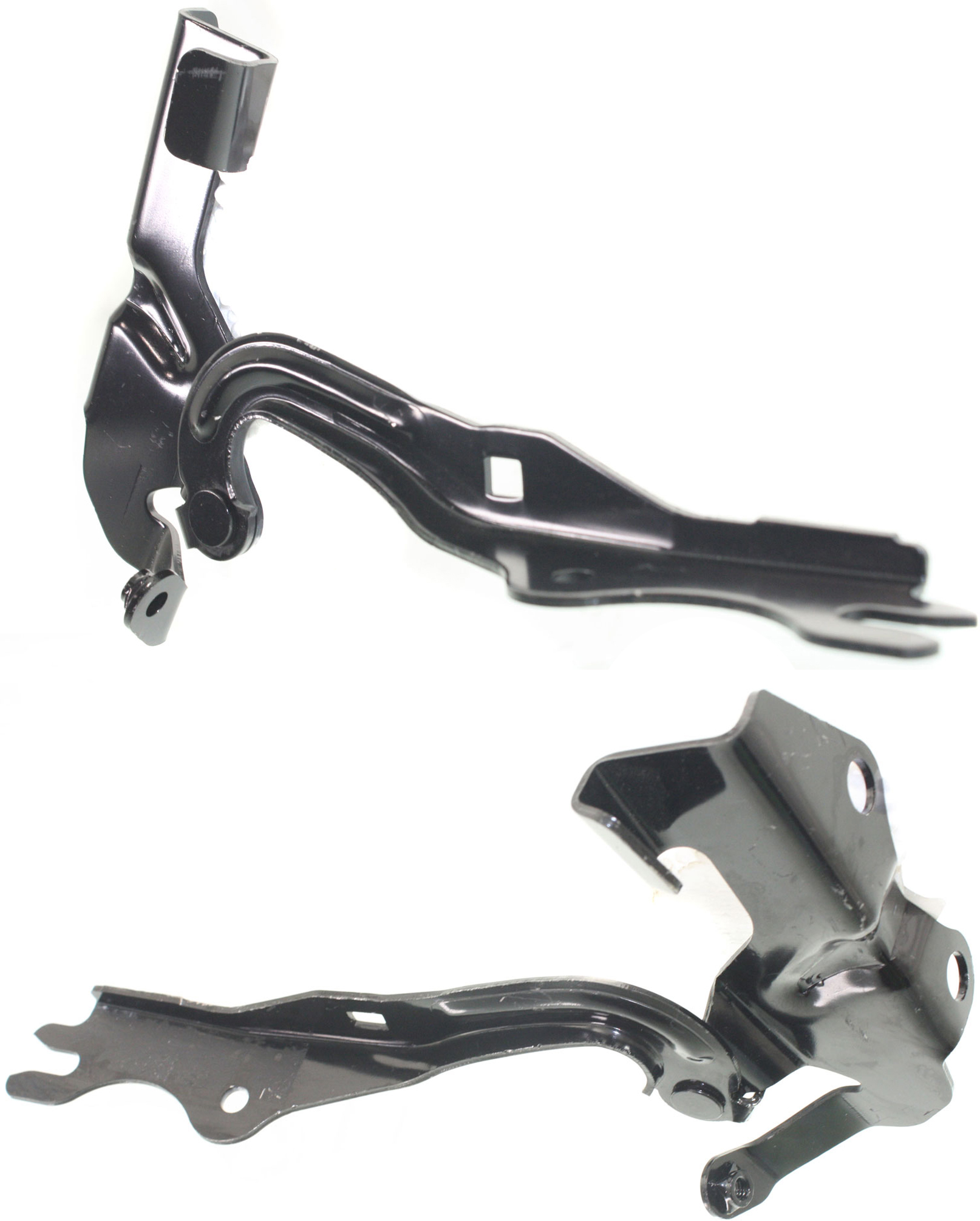 AM MAZDA 3-07-09 HOOD HINGE RH AND LH w Turbo Hatchback SKU SET REPM130509 Partslink MA1236125 MA1236126 OEM BR5G52410B BR5G52420B