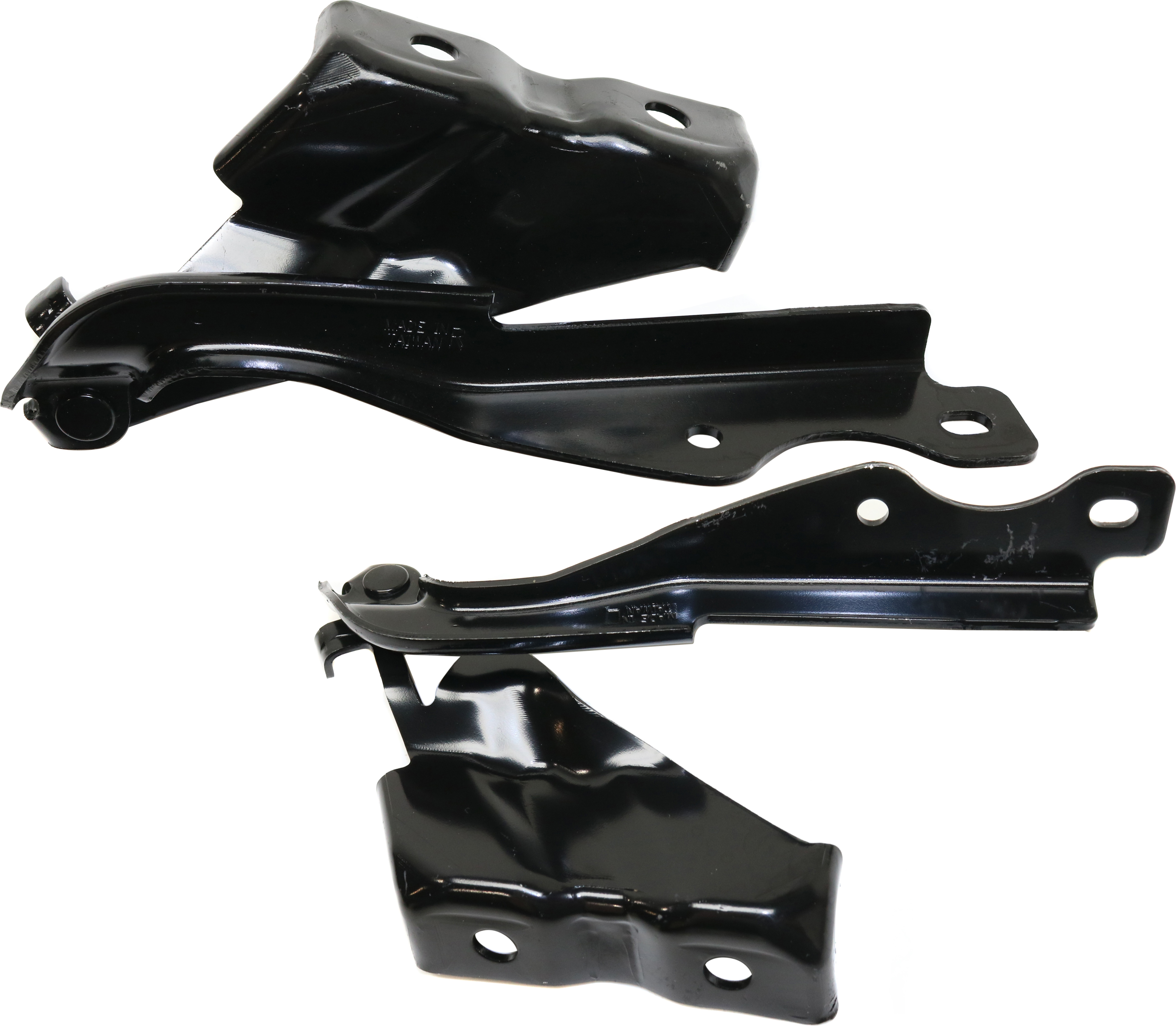 AM CX 3-16-21 HOOD HINGE RH AND LH SKU SET REPM130535 Partslink MA1236147 MA1236146 OEM D10E52410 D10E52420