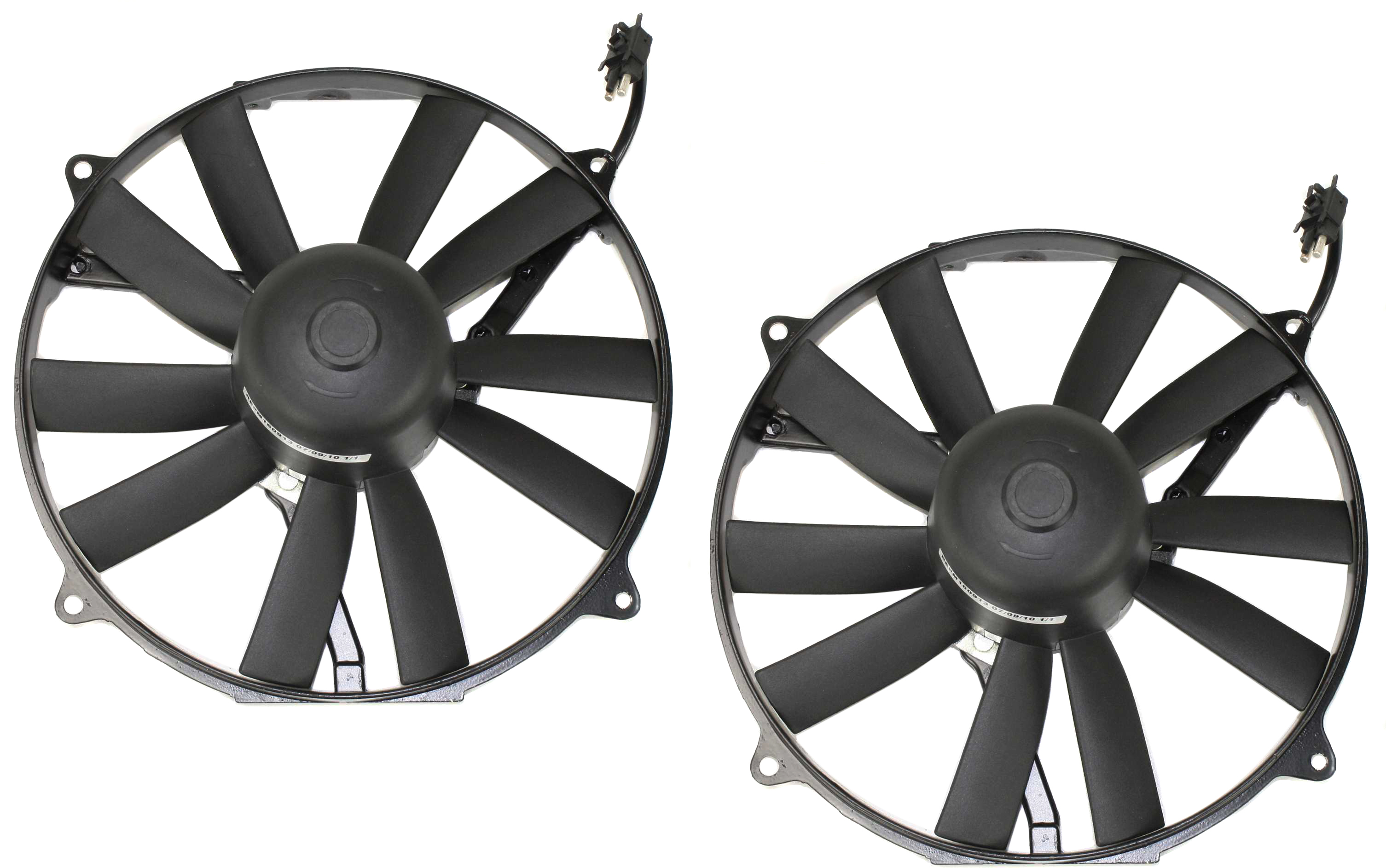 AM 300D 87-93 E CLASS 94-95 COOLING FAN ASSEMBLY RH and LH Set of 2 SKU SET REPM160913 Partslink MB3115106 OEM 0005008593