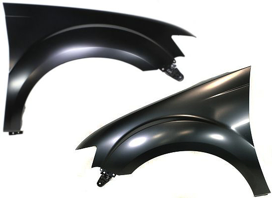 AM OUTLANDER 10-13 FRONT FENDER RH AND LH Primed 7 Passenger Seating SKU SET REPM220111 Partslink MI1240174 MI1241174 OEM 5220F080-5220F113