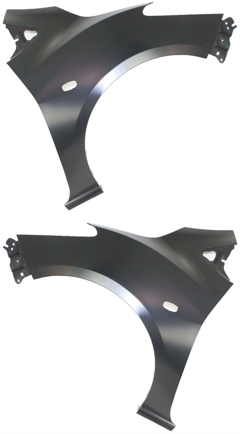 AM MAZDA 2-11-11 FRONT FENDER RH AND LH Primed w o Rocker Molding Hole CAPA SKU SET REPM220127Q Partslink MA1241166C MA1240166C OEM D65152111B D65152211B
