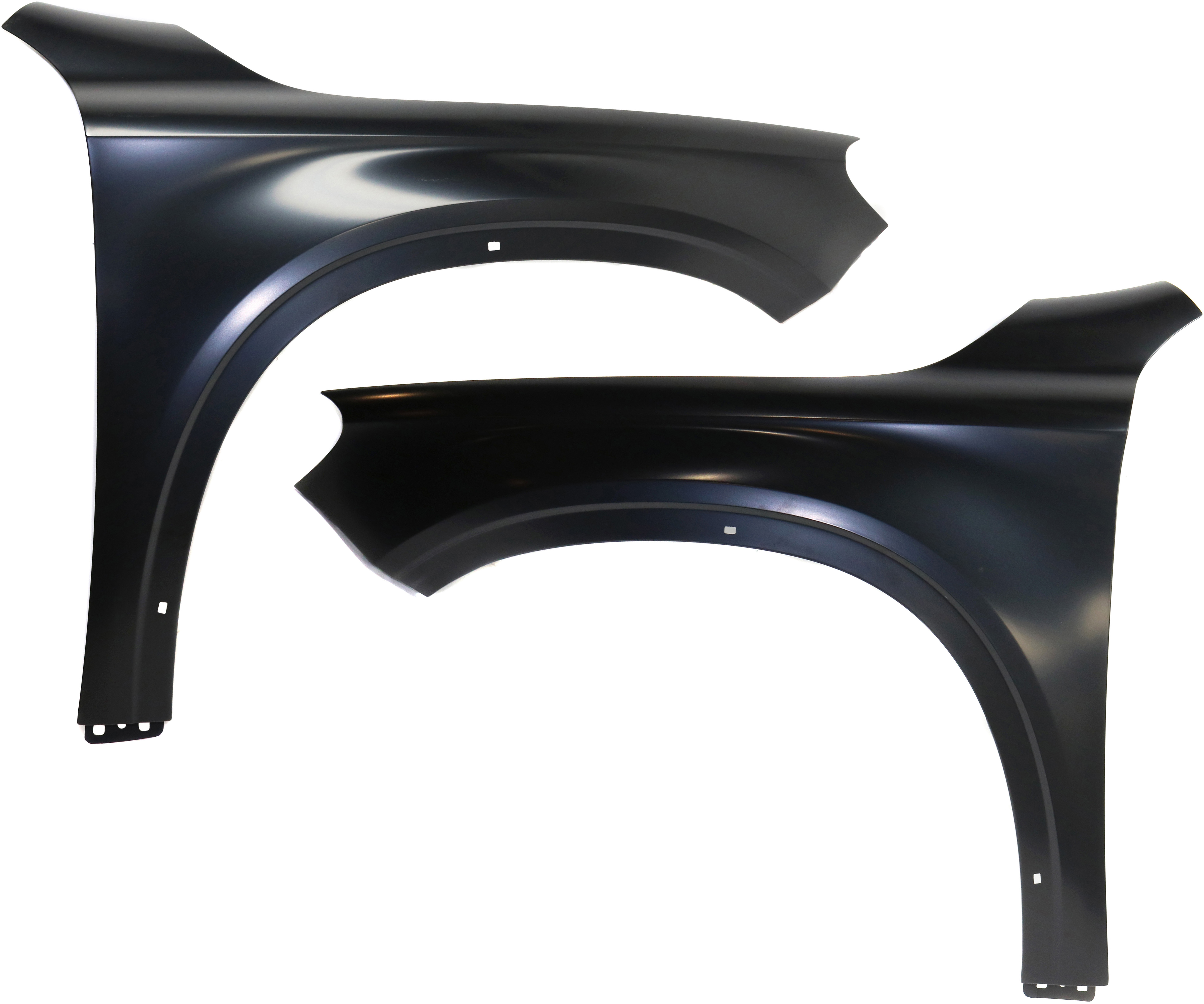 AM GLA250-15-20 FRONT FENDER RH AND LH Set of 2 Primed Steel SKU SET REPM220321 Partslink MB1241155 MB1240155 OEM 1568800218 PFM 1568800118 PFM