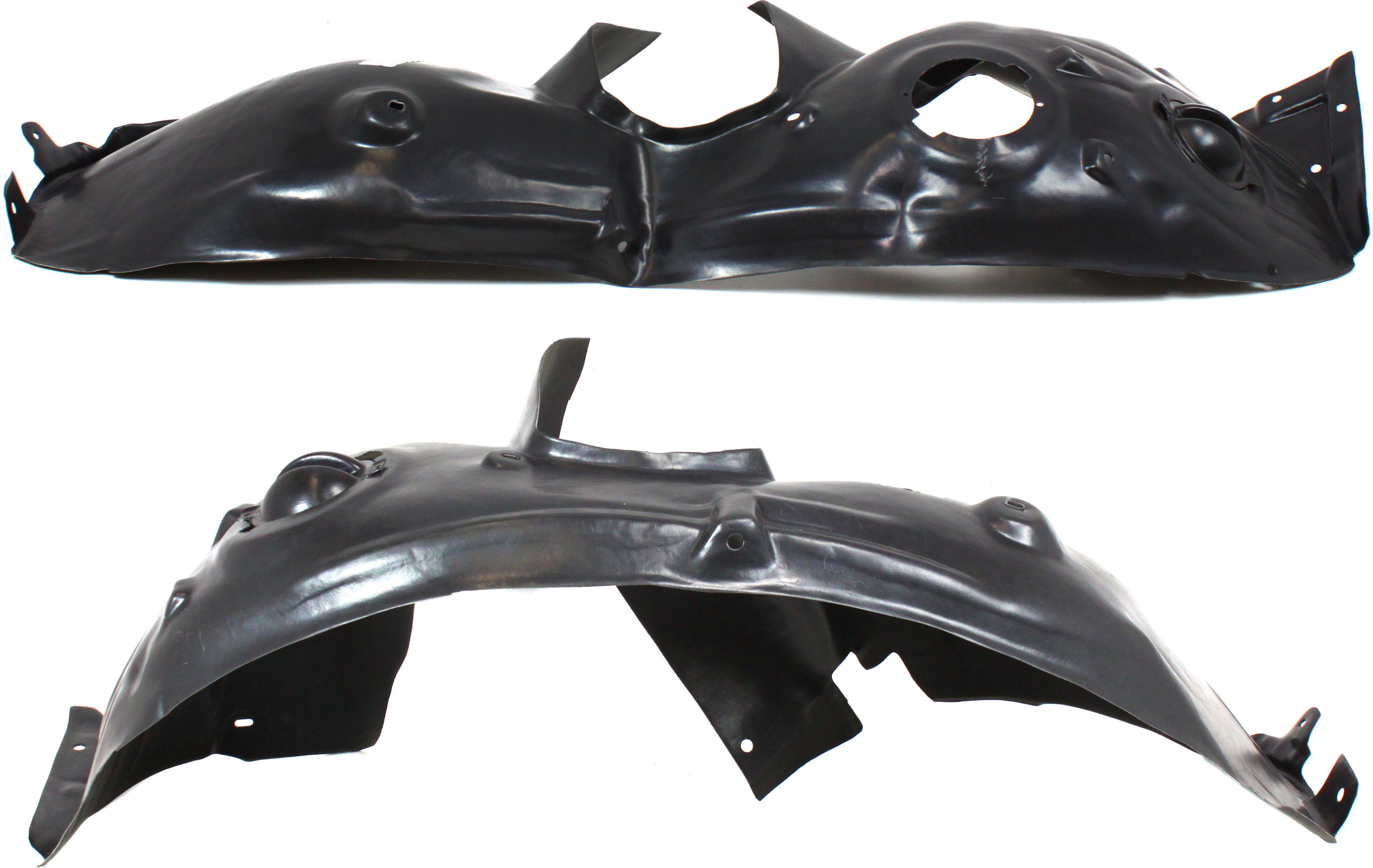AM COOPER 07-15 FRONT FENDER LINER RH AND LH Cpe Base Mdl w o JCW Pkg Conv w o Aero JCW Pkg HB 07-13 Wgn 08-10 SKU SET REPM222101 Partslink MC1249102 MC1248102 OEM 51717207578 PFM 51717207577 PF