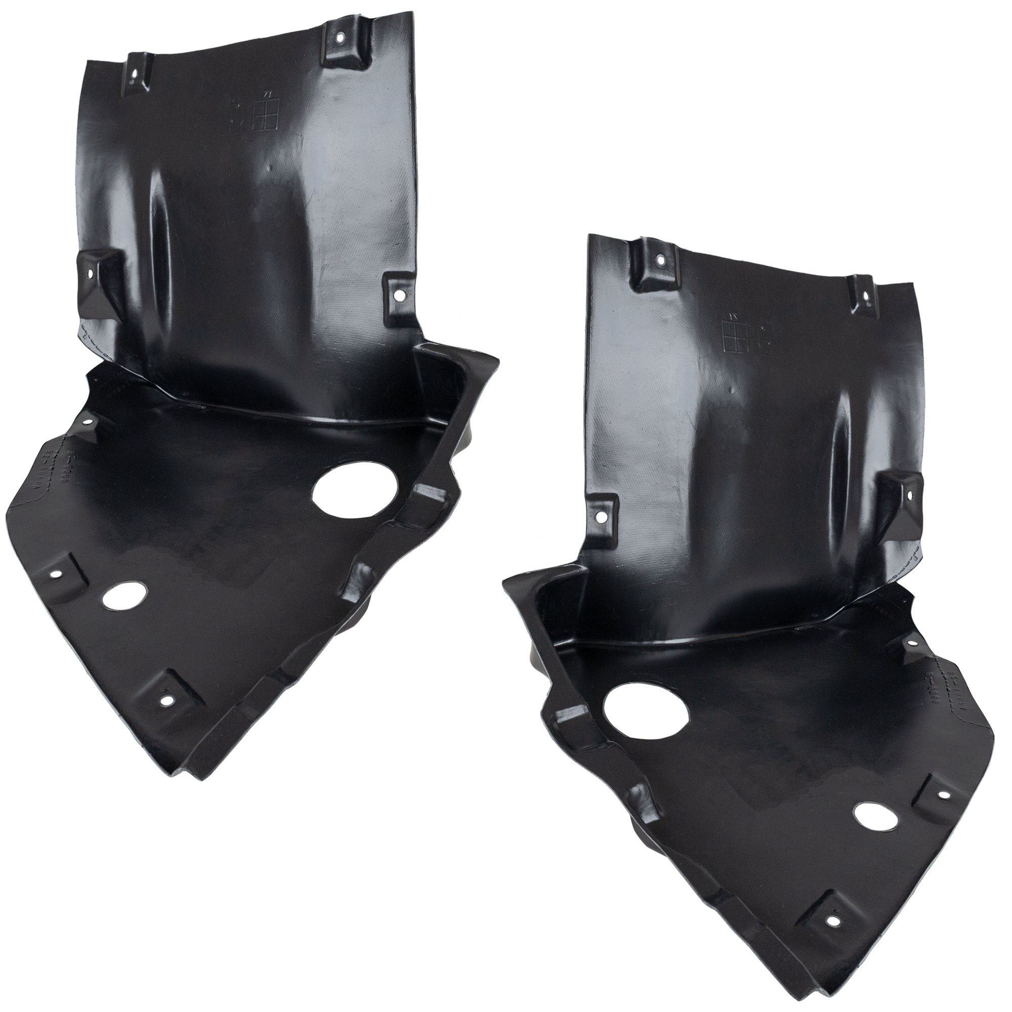 AM CLK CLASS 06-09 FRONT FENDER LINER RH AND LH Front Lower Section SKU SET REPM222155 Partslink MB1249140 MB1248140 OEM 2098841422-2098841322