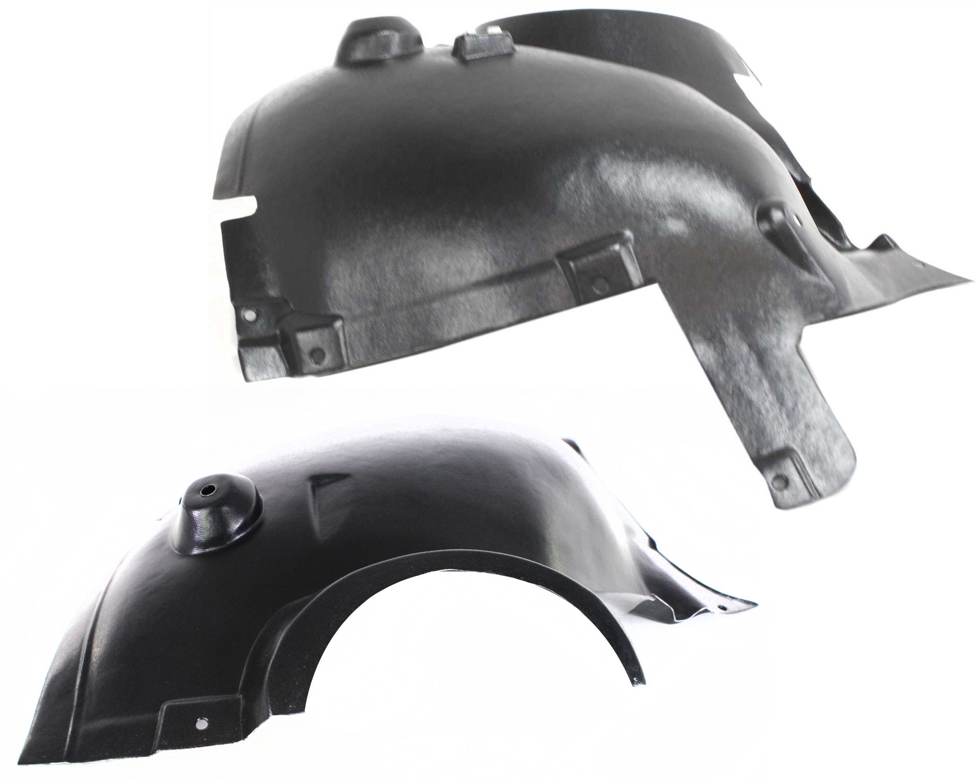 AM CLK CLASS 03-09 FRONT FENDER LINER RH AND LH Front Upper Section SKU SET REPM222157 Partslink MB1249137 MB1248137 OEM 2098840622-2098840522