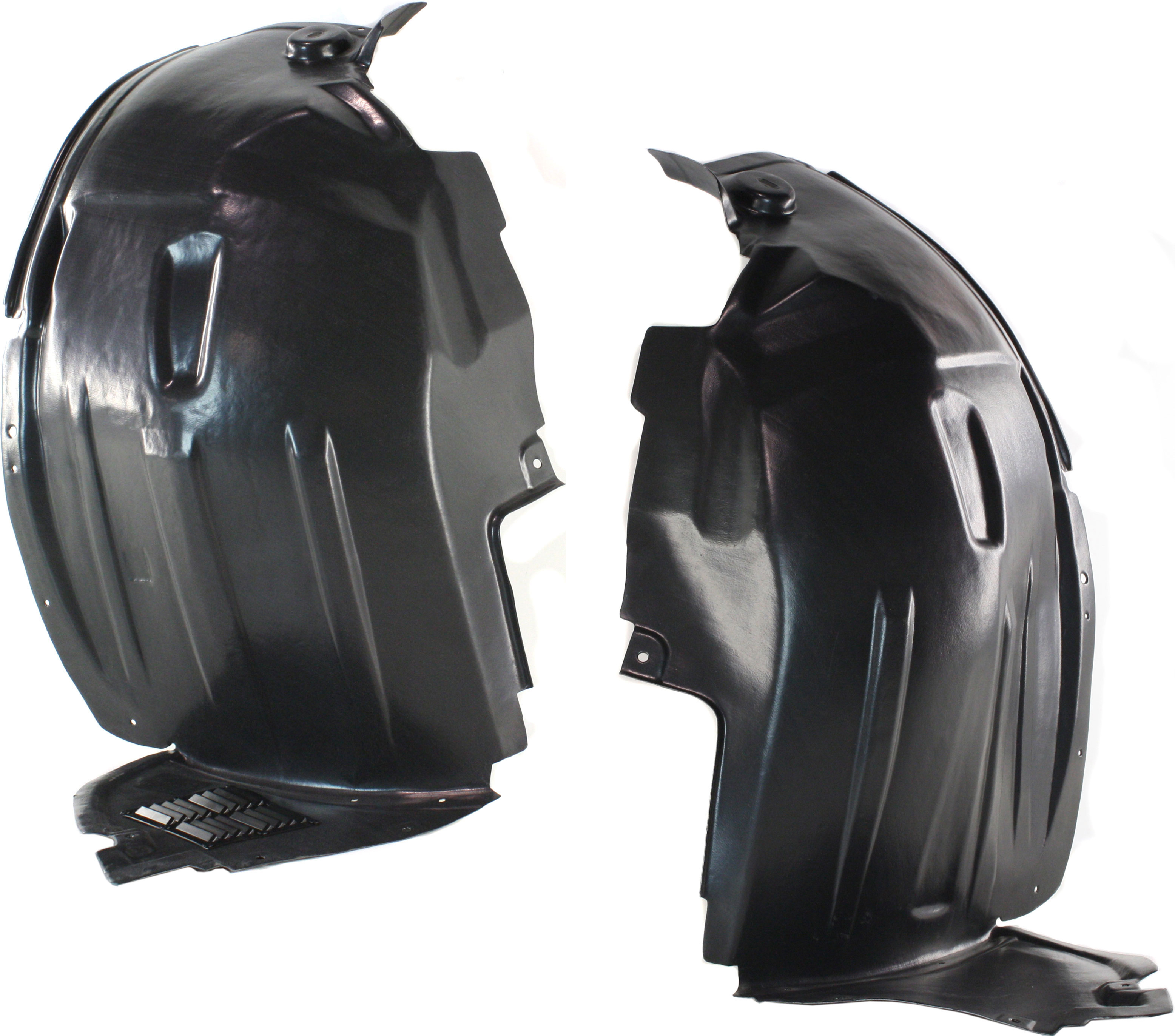 AM R CLASS 06-10 FRONT FENDER LINER RH and LH Front Section SKU SET REPM222165 Partslink MB1249132 MB1248132 OEM 2518802005-2518801905