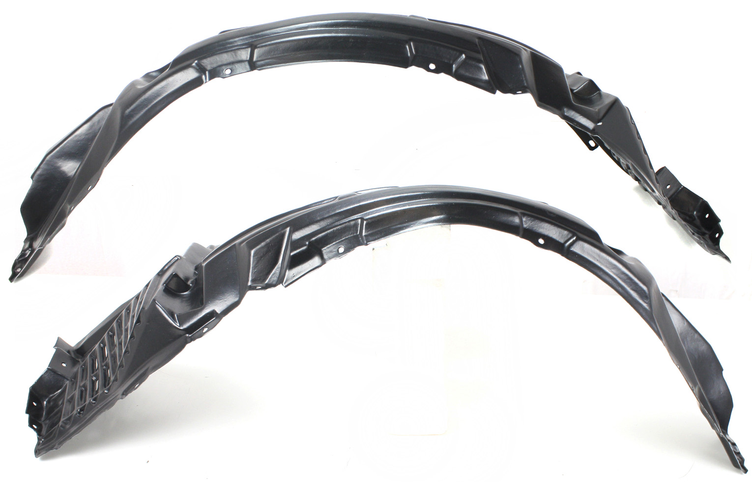 AM LANCER 08-15 FRONT FENDER LINER RH AND LH Evolution Models SKU SET REPM222195 Partslink MI1249123 MI1248123 OEM 5370A386-5370A385