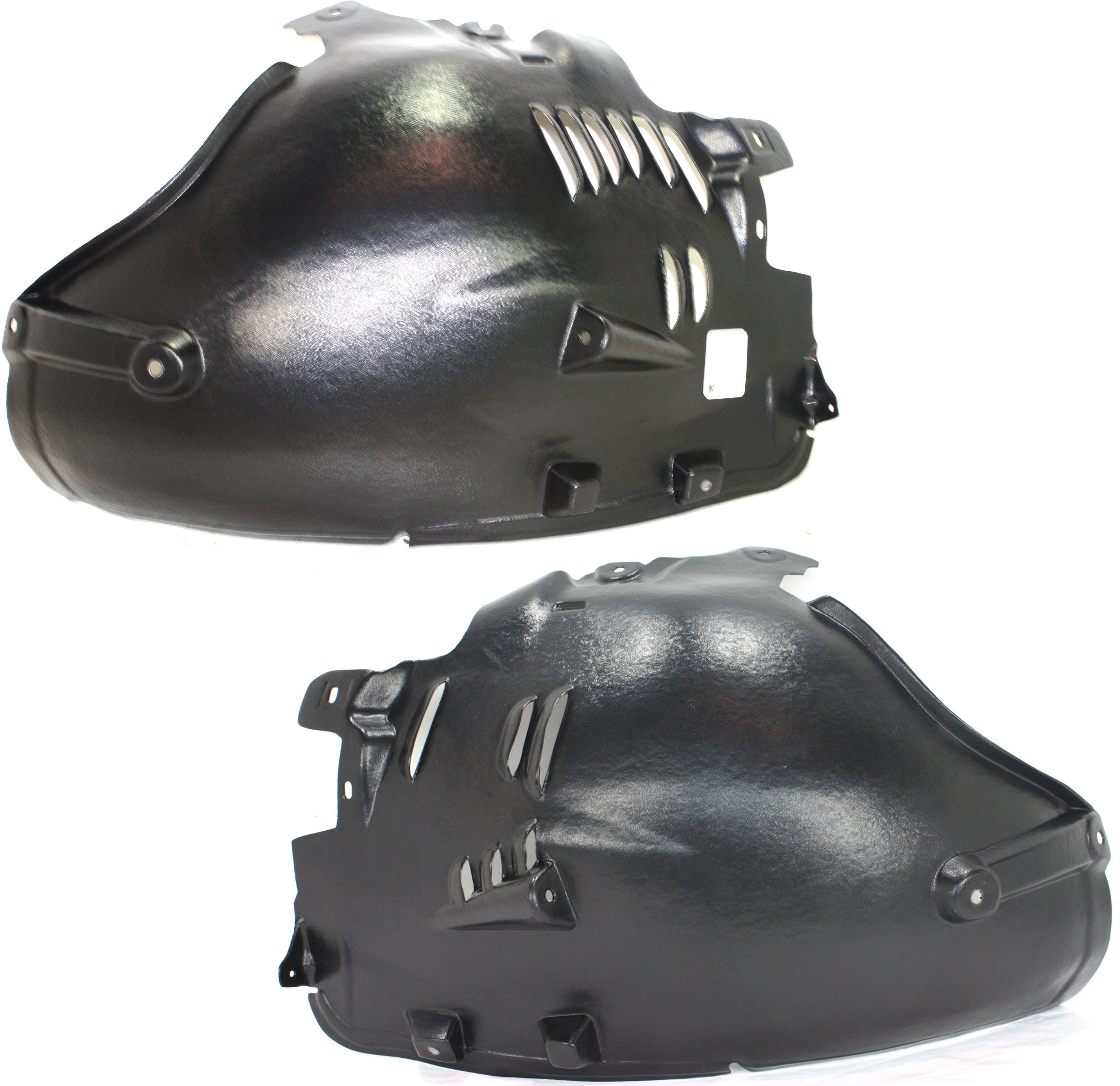 AM E350-06-09 FRONT FENDER LINER RH AND LH Front Section SKU SET REPM222317 Partslink MB1249151 MB1248151 OEM 2116983030-2116982930
