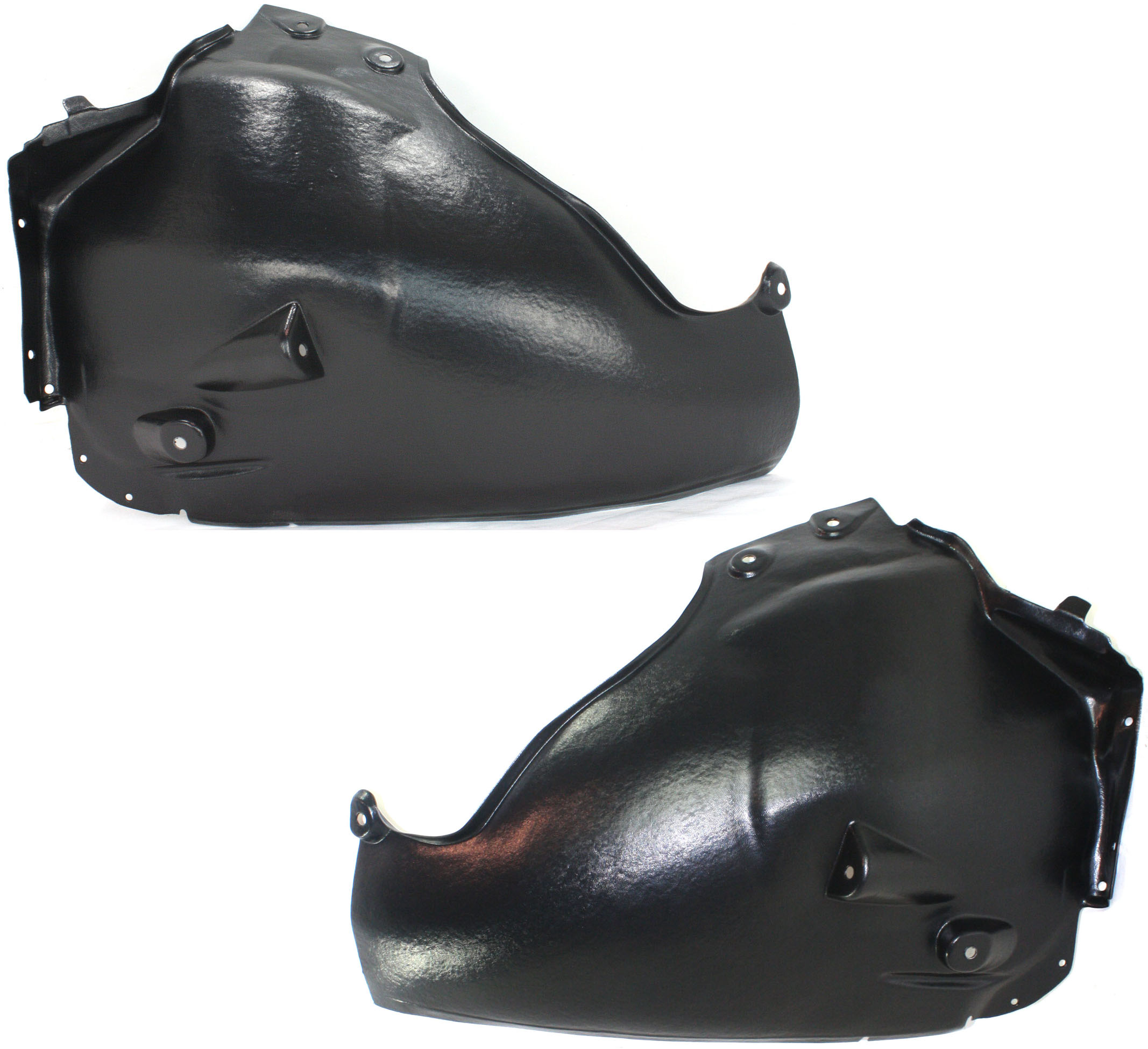 AM E350-06-09 FRONT FENDER LINER RH AND LH Rear Section SKU SET REPM222319 Partslink MB1249152 MB1248152 OEM 2116902230-2116902130