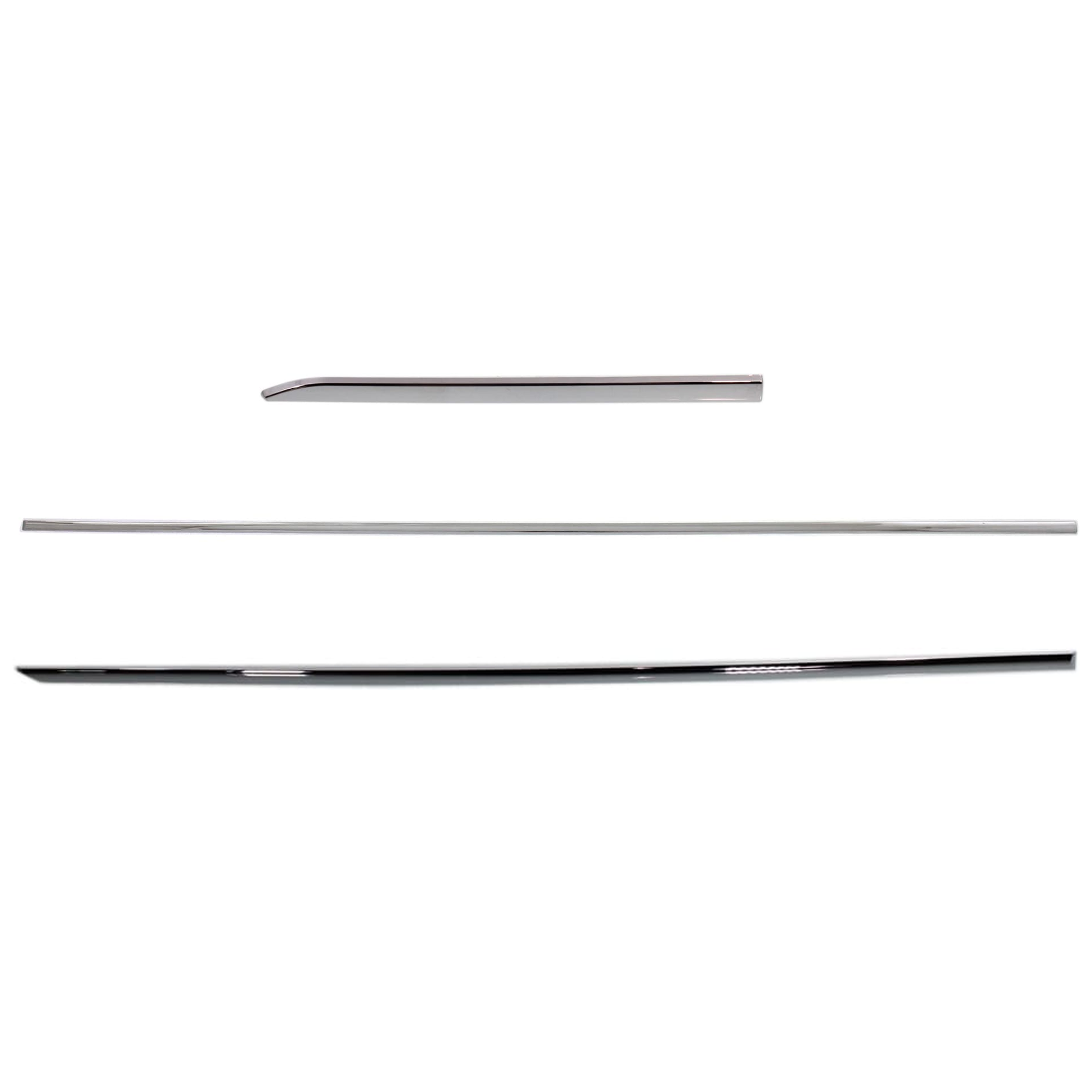 AM E CLASS 10-13 FRONT AND REAR DOOR MOLDING LH Chrome Sedan Set of 3 SKU SET REPM224122-3 Partslink MB1304118 MB1504119 MB1292116 OEM 2126900000000000000000000000