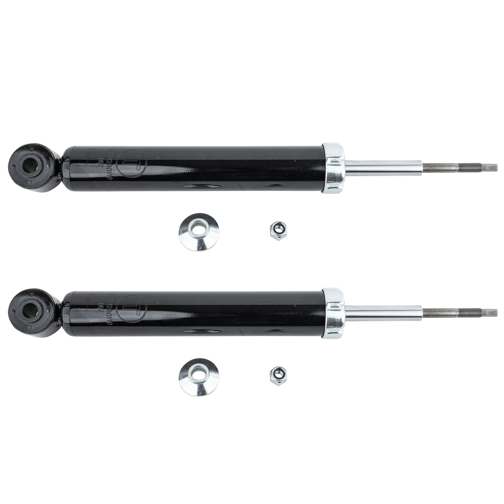 AM ML320-98-03 ML500-02-05 FRONT SHOCK RH AND LH Gas Charged Twin tube Silver Set of 2 SKU SET REPM280110-2 OEM 1633261200-1633261100