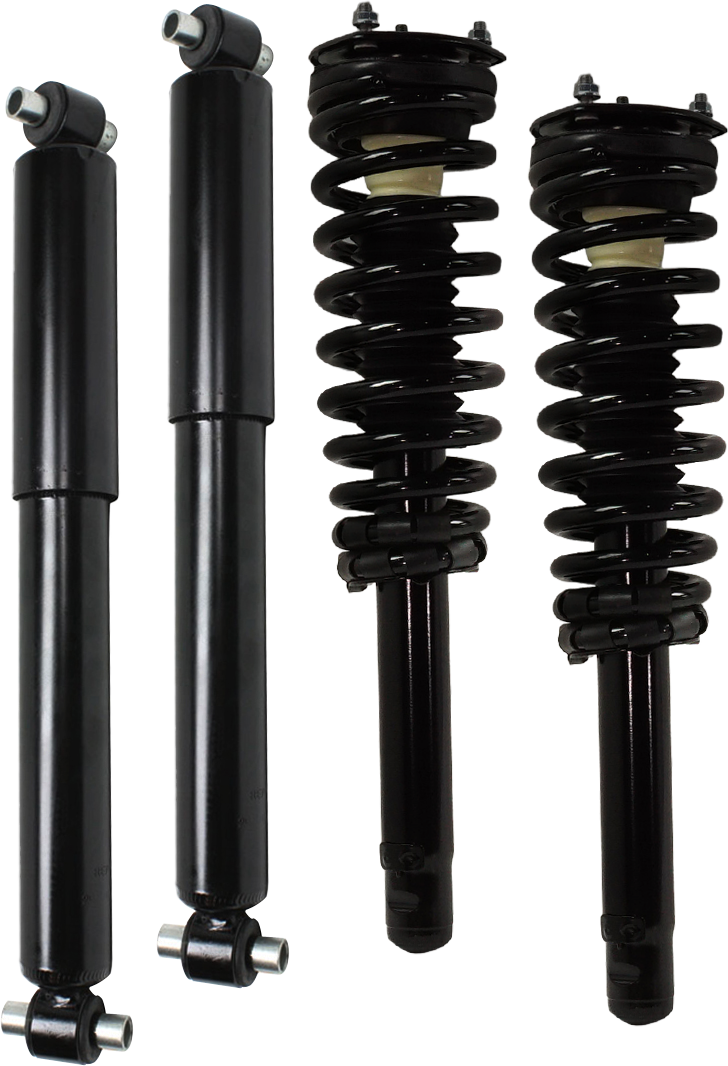 AM FUSION 10-12 MILAN 10-11 FRONT AND REAR SHOCK AND FULLY LOADED STRUT RH AND LH Set of 4 SKU SET REPM280312-4 OEM AE5Z18125A 6E5Z18125BA ASTL22