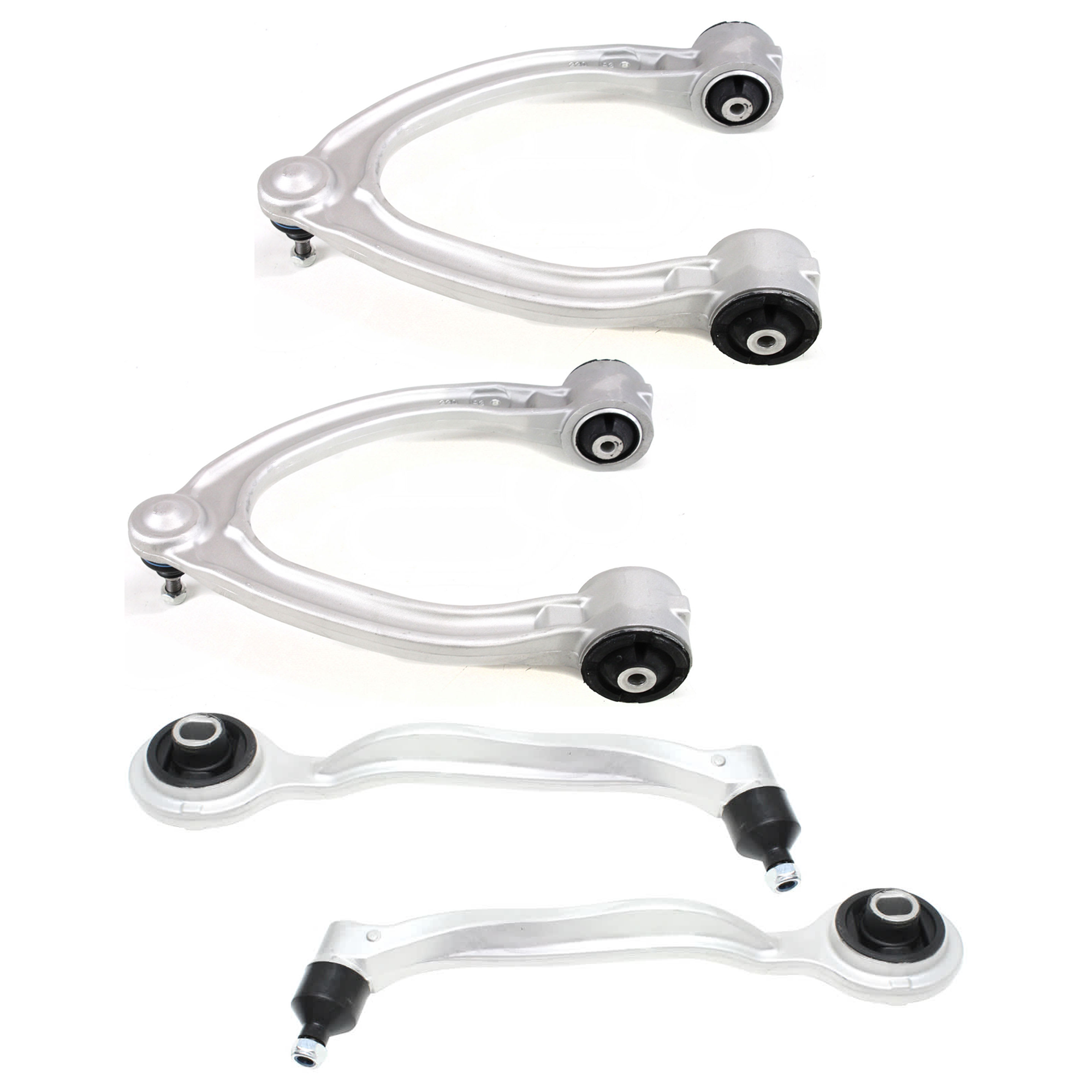 AM CL CLASS 00-06 FRONT CONTROL ARM RH AND LH Upper and Lower Frontward with Ball Joint and Bushing Set of 4 SKU SET REPM281510-4 OEM 2203301407-2203309307-22033015