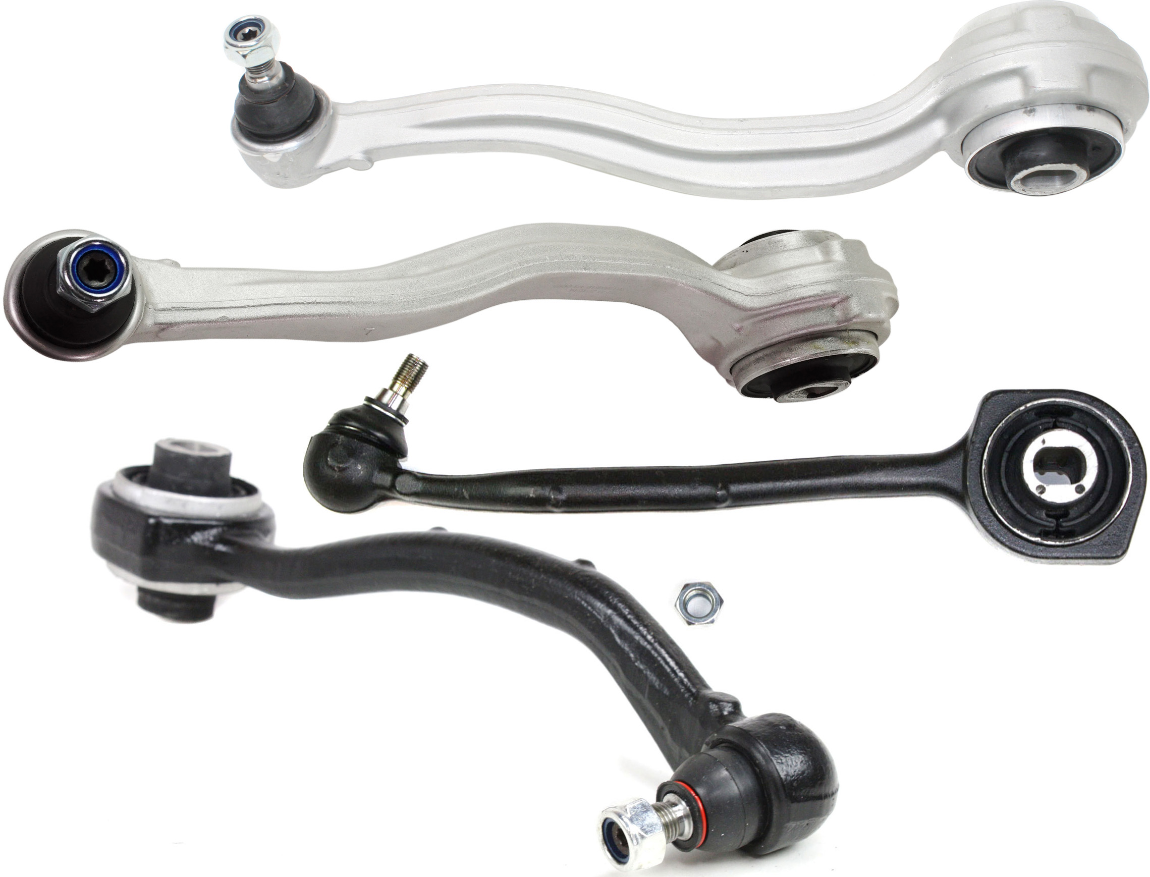 AM C CLASS 01-13 SLK CLASS 05-13 FRONT CONTROL ARM RH AND LH Lower Frontward and Rearward Set of 4 with Ball Joint and Bushing SKU SET REPM281513-4 OEM 2033303411-2033302011-20333033