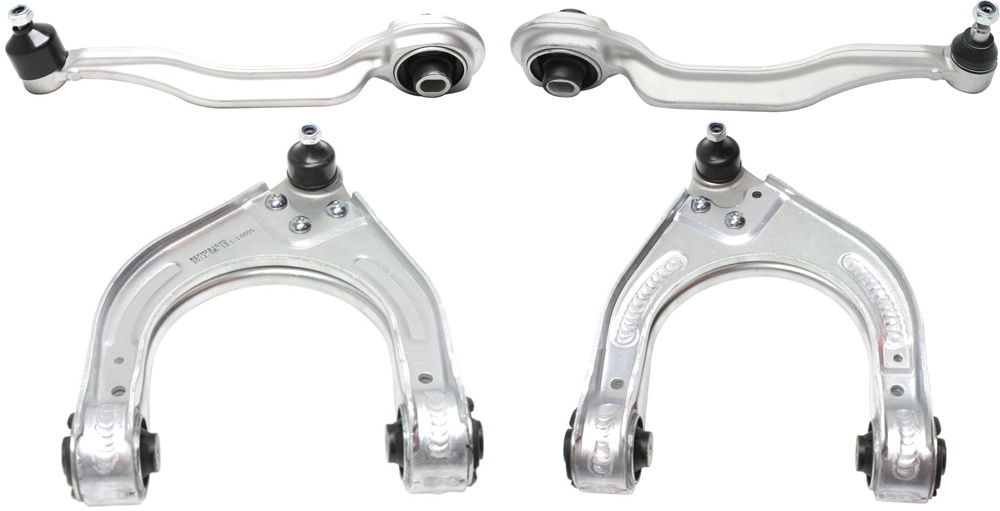AM CLS CLASS 06-11 E CLASS 03-09 FRONT CONTROL ARM RH AND LH Upper and Lower w Ball Joint and Bushing Set of 4 SKU SET REPM281554-4 OEM 2113303011-2113301611-21133044