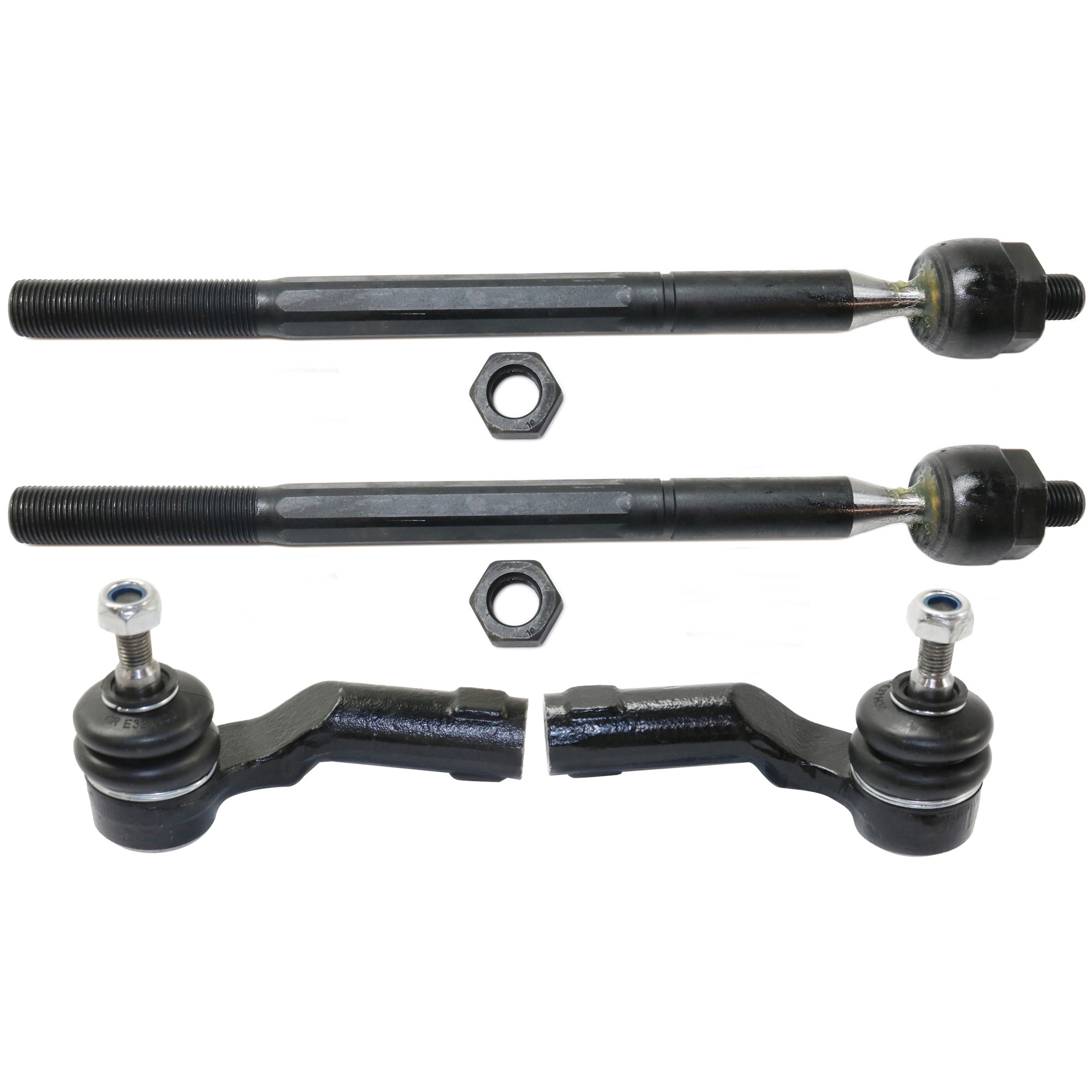 AM MAZDA 3-04-13 MAZDA 5-06-17 FRONT TIE ROD END RH AND LH Inner and Outer SKU SET REPM282106-4 Partslink MA4522100 MA4521100 MA4520100 OEM BP4L32240 BP4L32280 BP4L32290