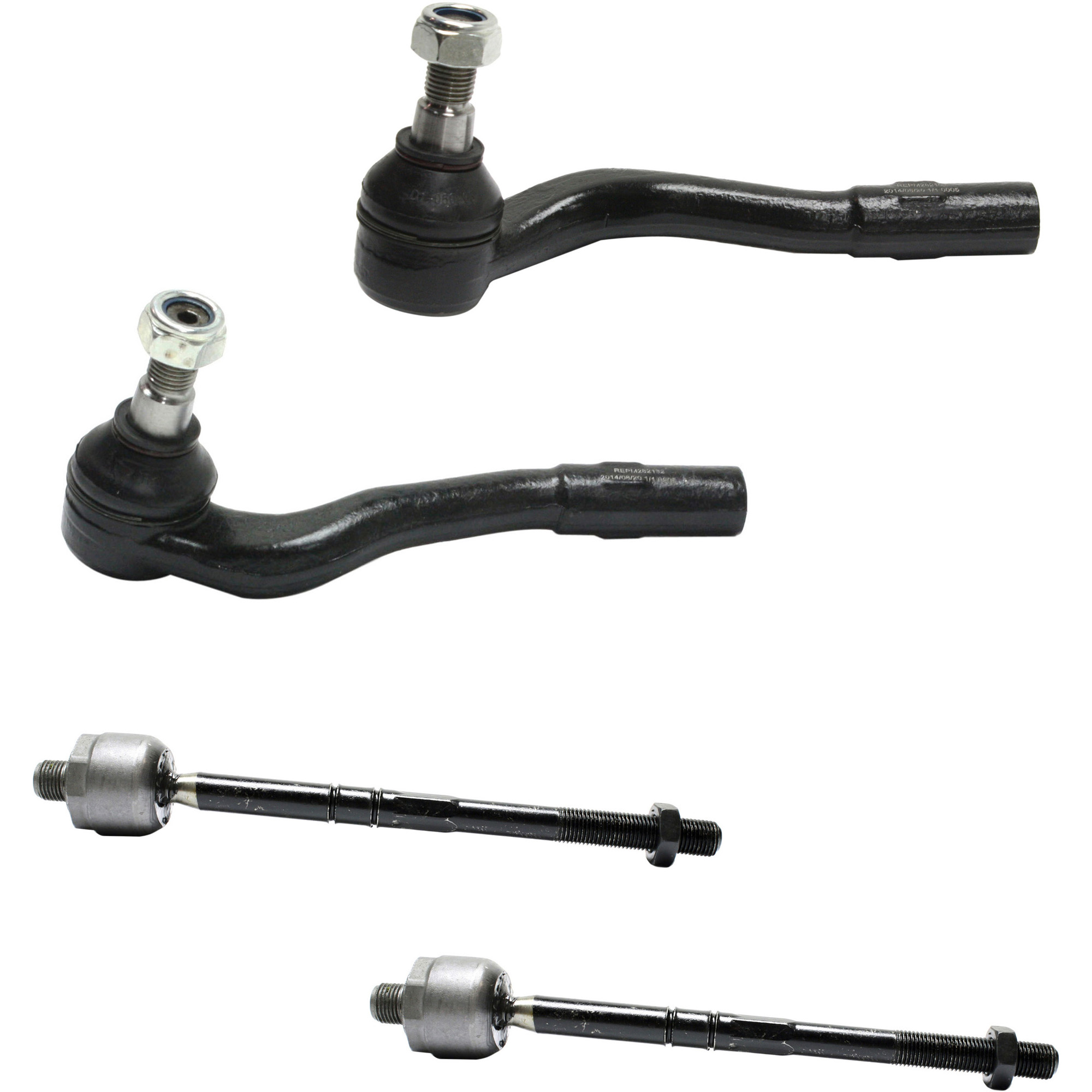 AM C CLASS 01-07 CLK CLASS 03-09 G63 AMG 13-13 FRONT TIE ROD END RH AND LH Inner and Outer SKU SET REPM282124-4 OEM 1015704-2693455-4012118-230338
