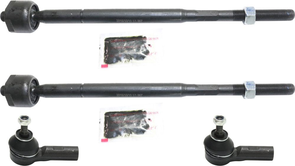 AM LANCER 09-17 FRONT TIE ROD END RH AND LH Inner and Outer SKU SET REPM282128-4 Partslink MI4520100 OEM 1015594 TA2620-45A2219-4051251