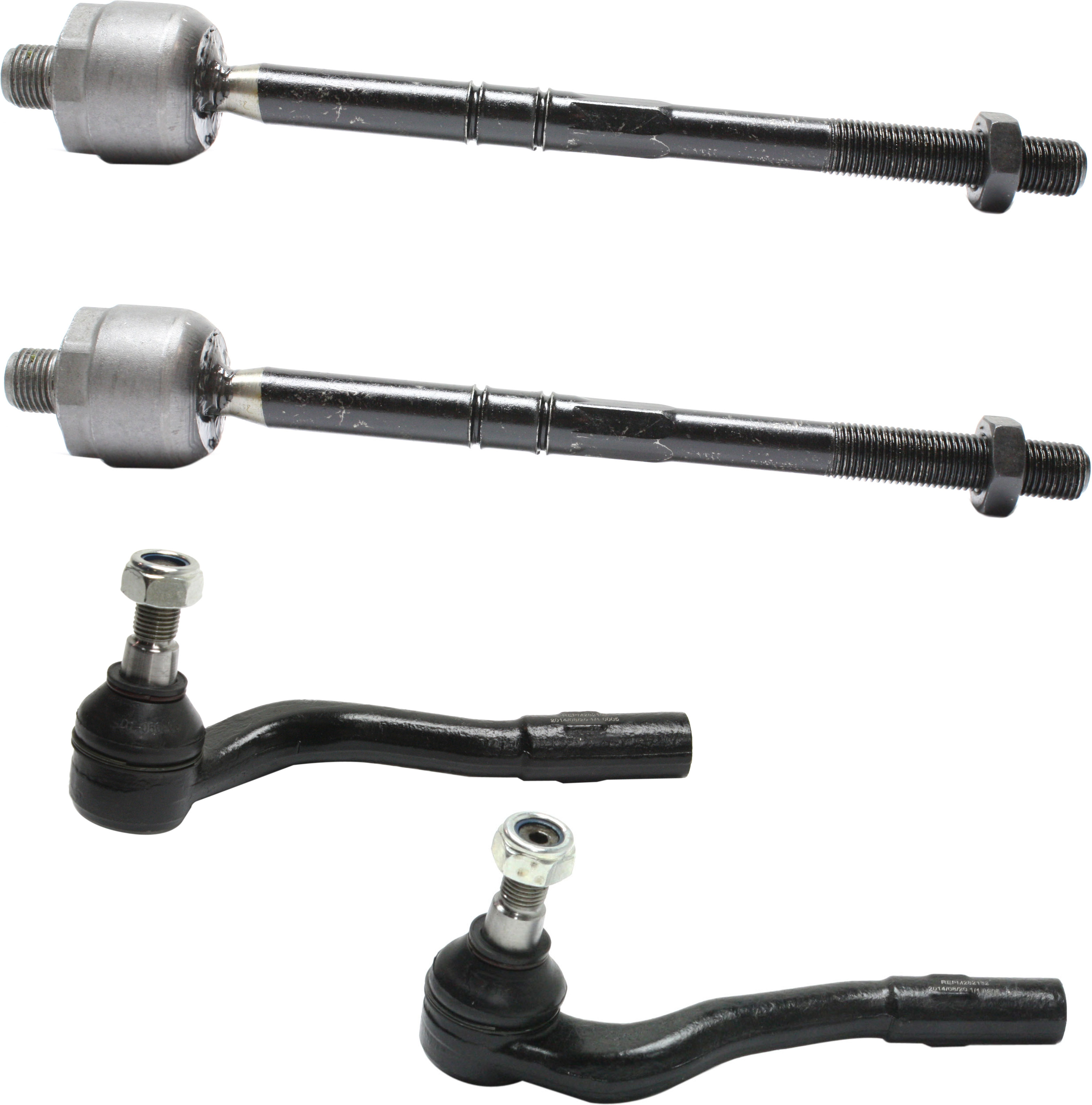 AM C CLASS 01-07 CLK CLASS 03-09 G63 AMG 13-13 FRONT TIE ROD END RH AND LH Inner and Outer SKU SET REPM282131-4 OEM 1015704-2693455-4012118-230338